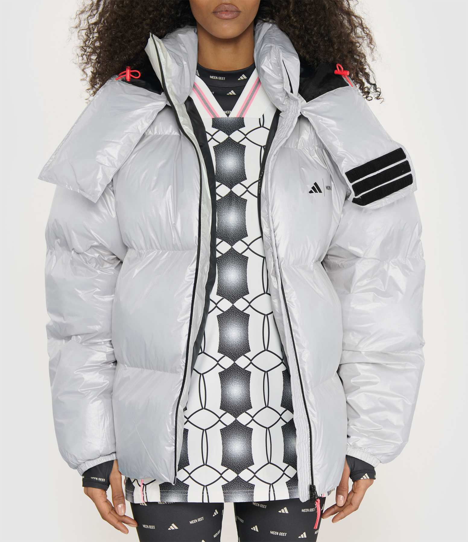 Msilve Puffer Jacket, Adidas x Moon Boot Collaboration