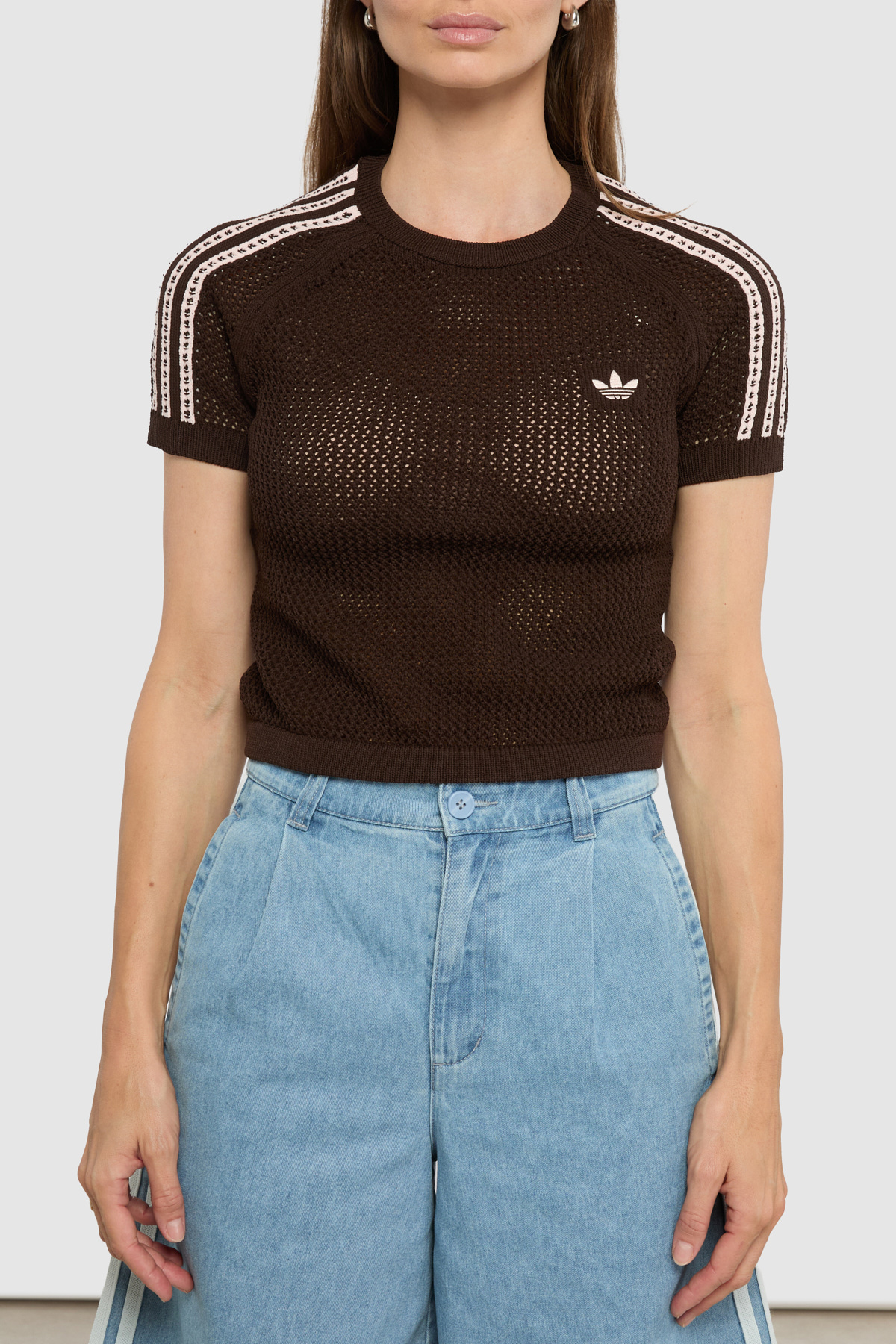 Aurora Coffee Crochet T-shirt