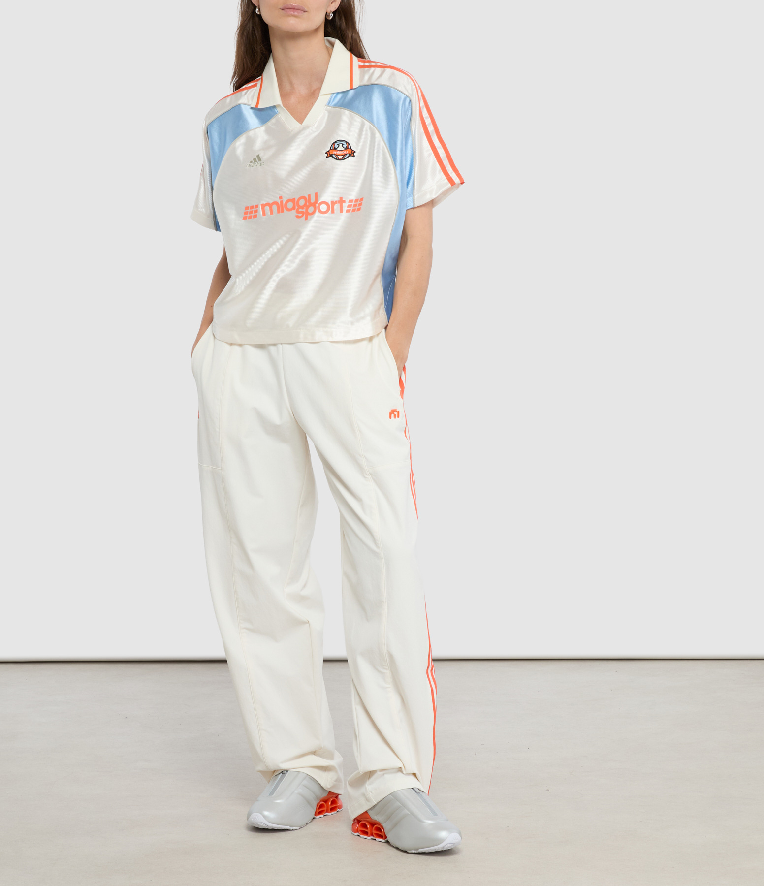Chalk White Trousers, Adidas x Miaou Collaboration