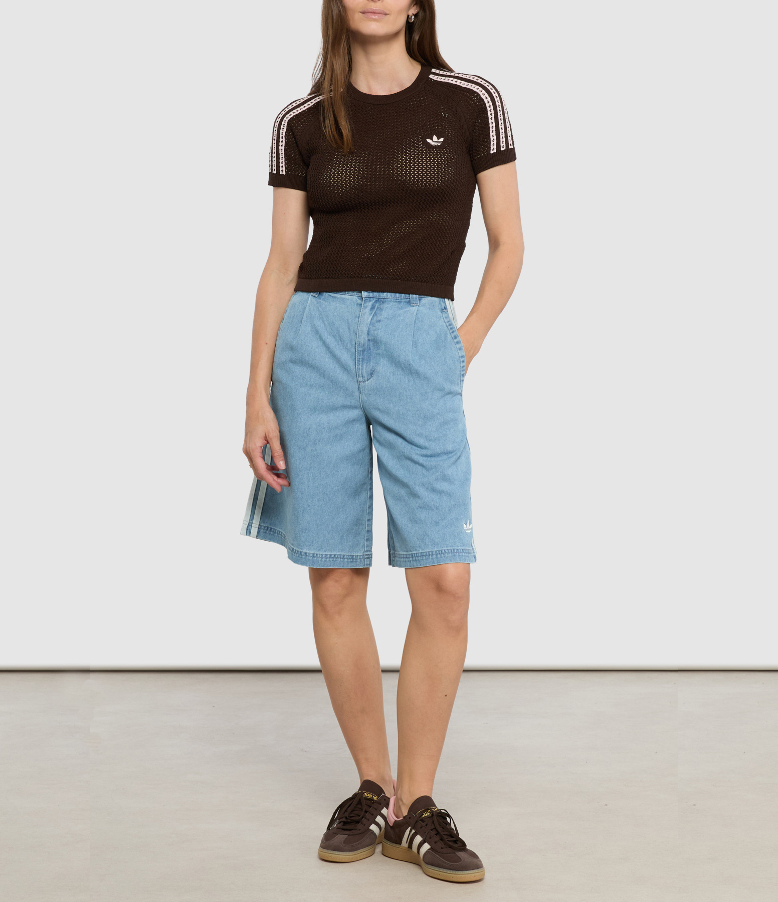 Light Blue Denim Shorts, Summer Glow Capsule Collection