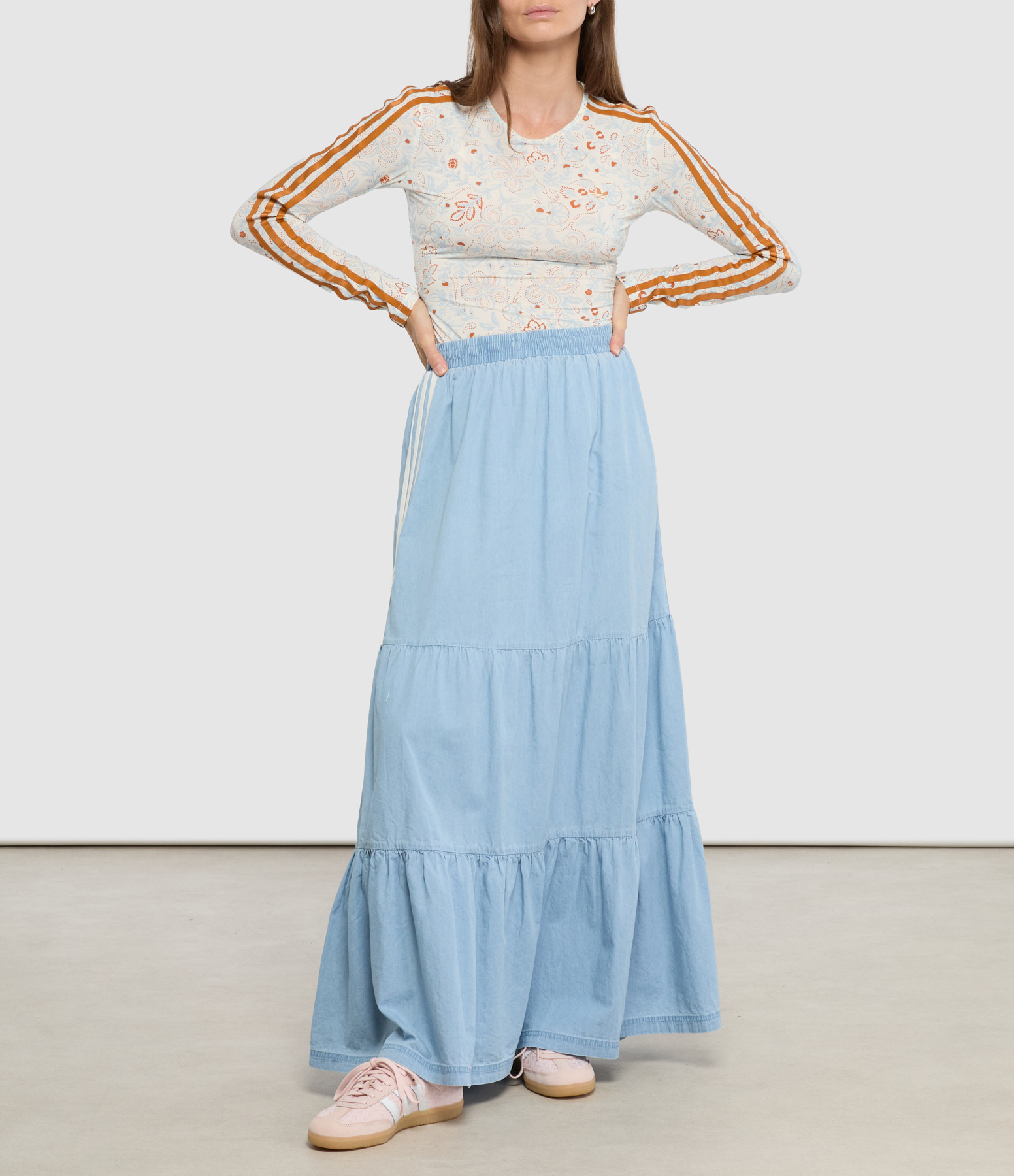 Light Denim Skirt, Summer Glow Capsule Collection