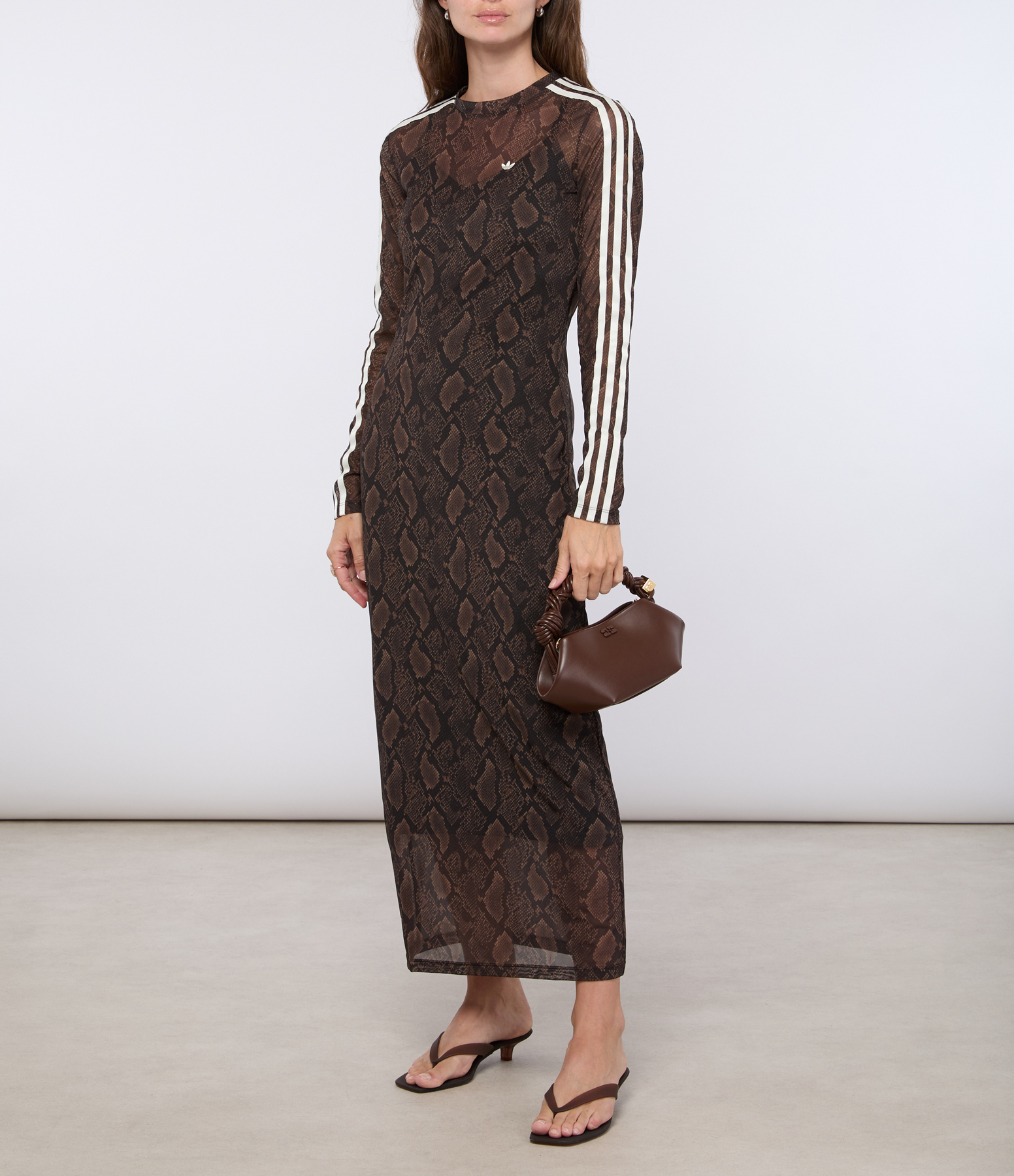 Snake Earth Strata/Aurora Coffee Dress, Snake Tweed Capsule