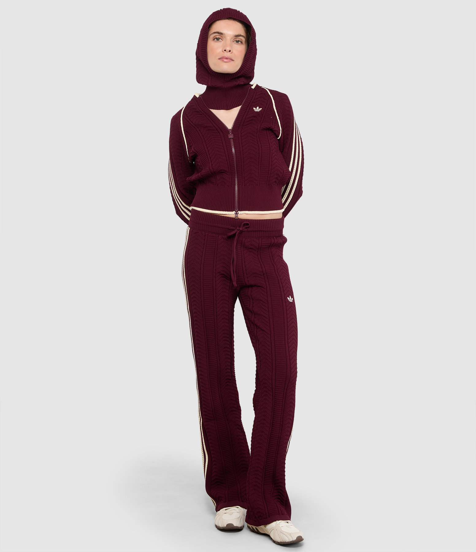Premium Originals Trousers – Maroon/Warm Vanilla