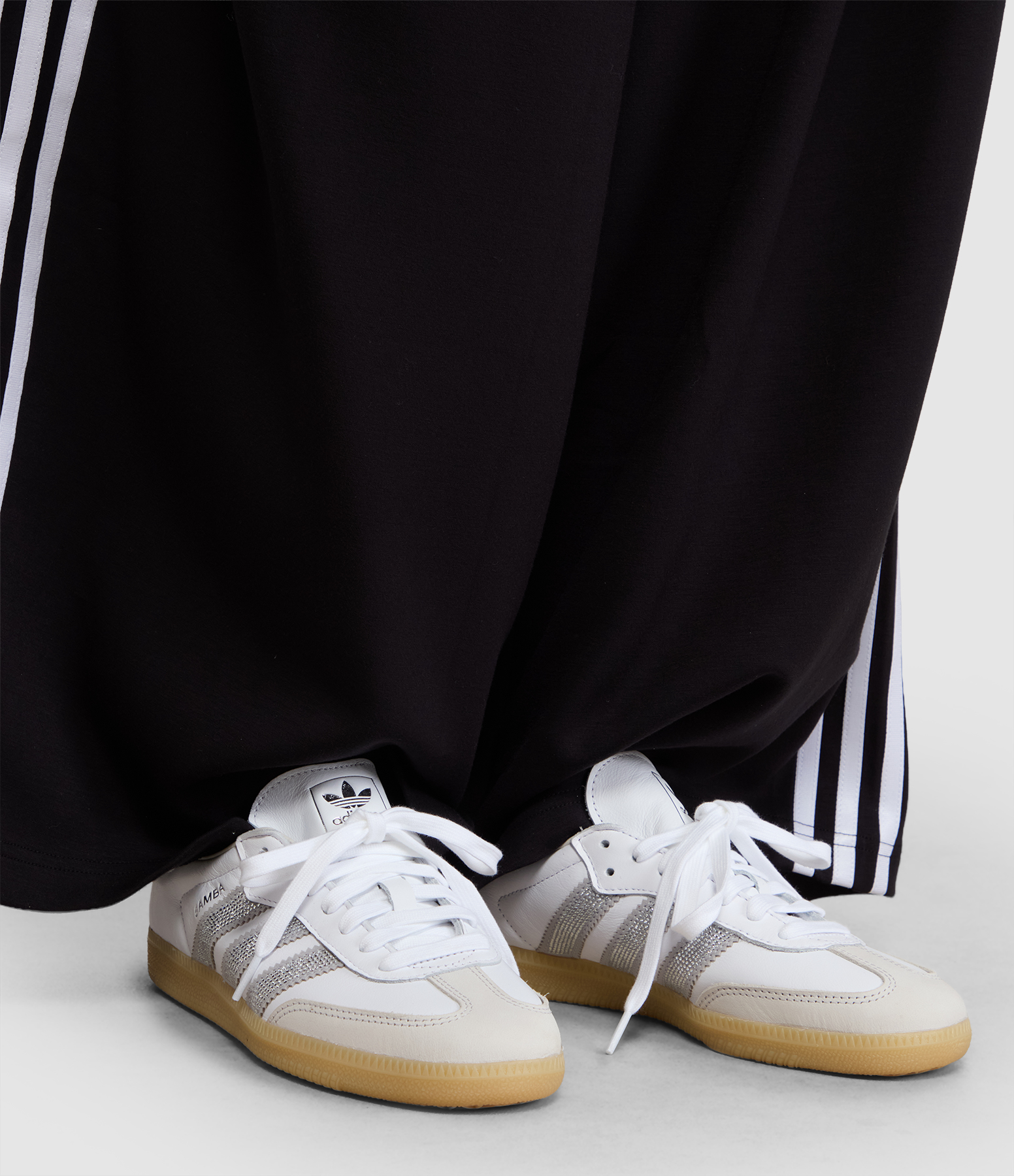 Samba Ftwr trainers in White/Silver Metallic/Gum 3