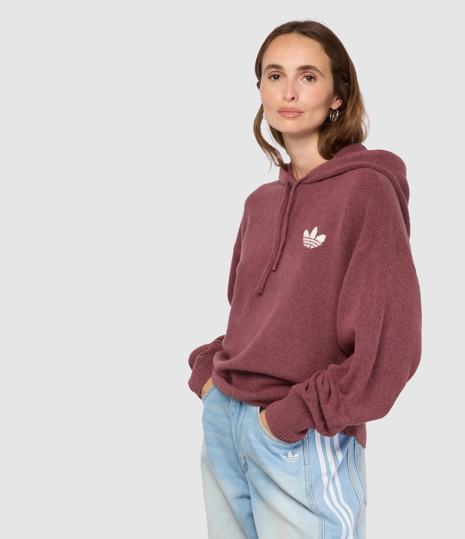 Wardrobe Knit Quiet Crimson Sweatshirt