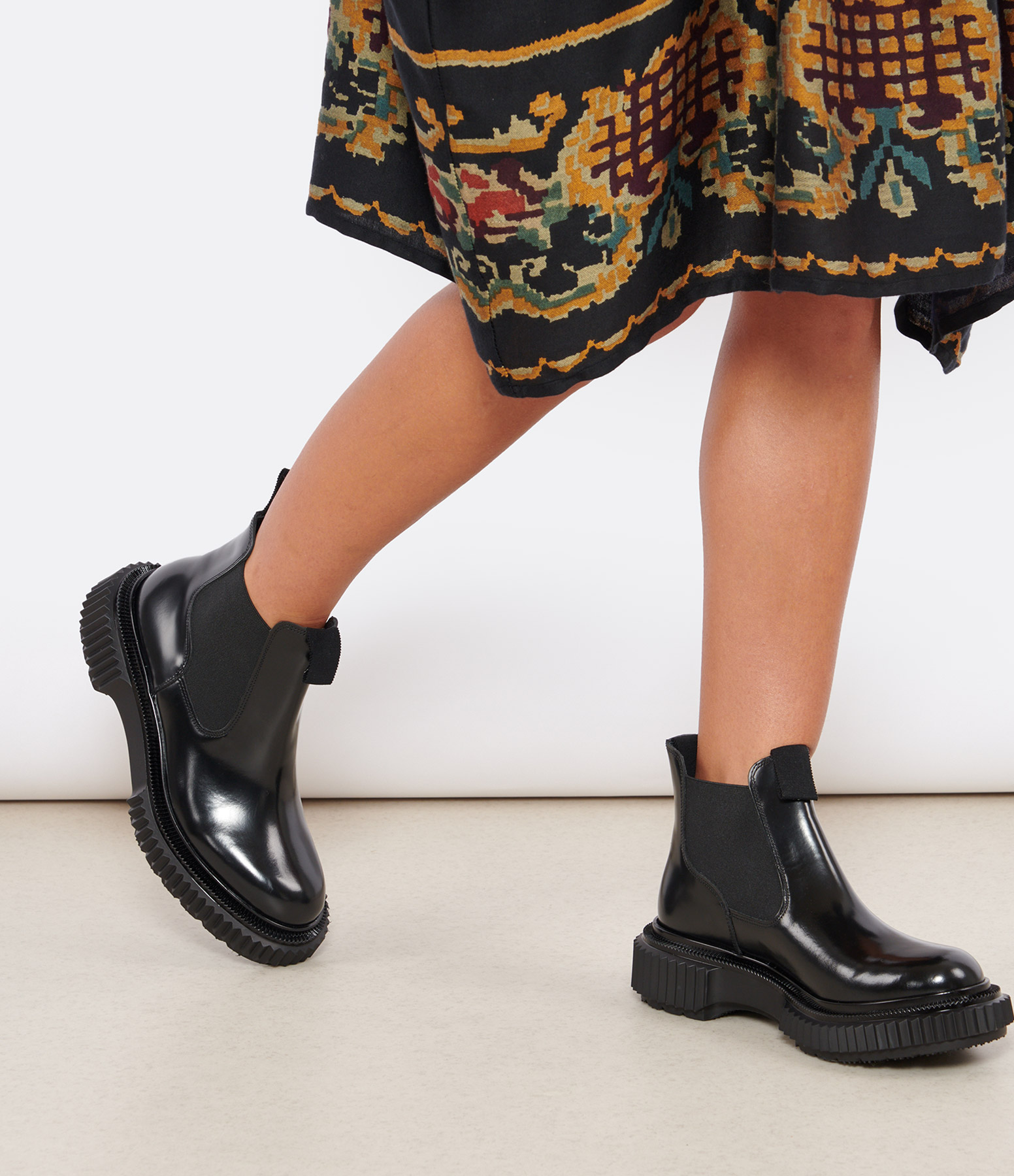 Type 191 Black Leather Chelsea Boots