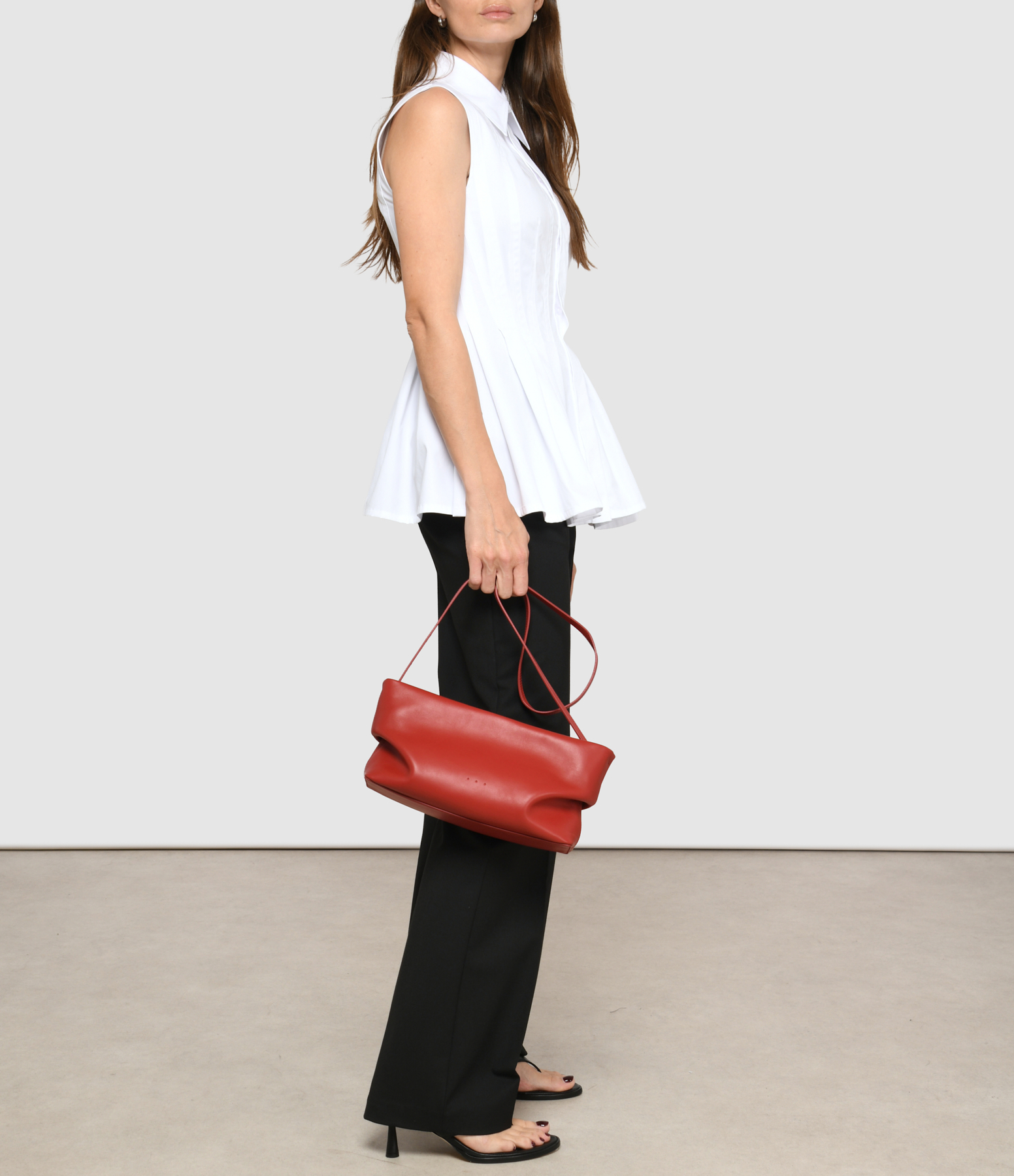 Nina Clutch Bag in Scarlet