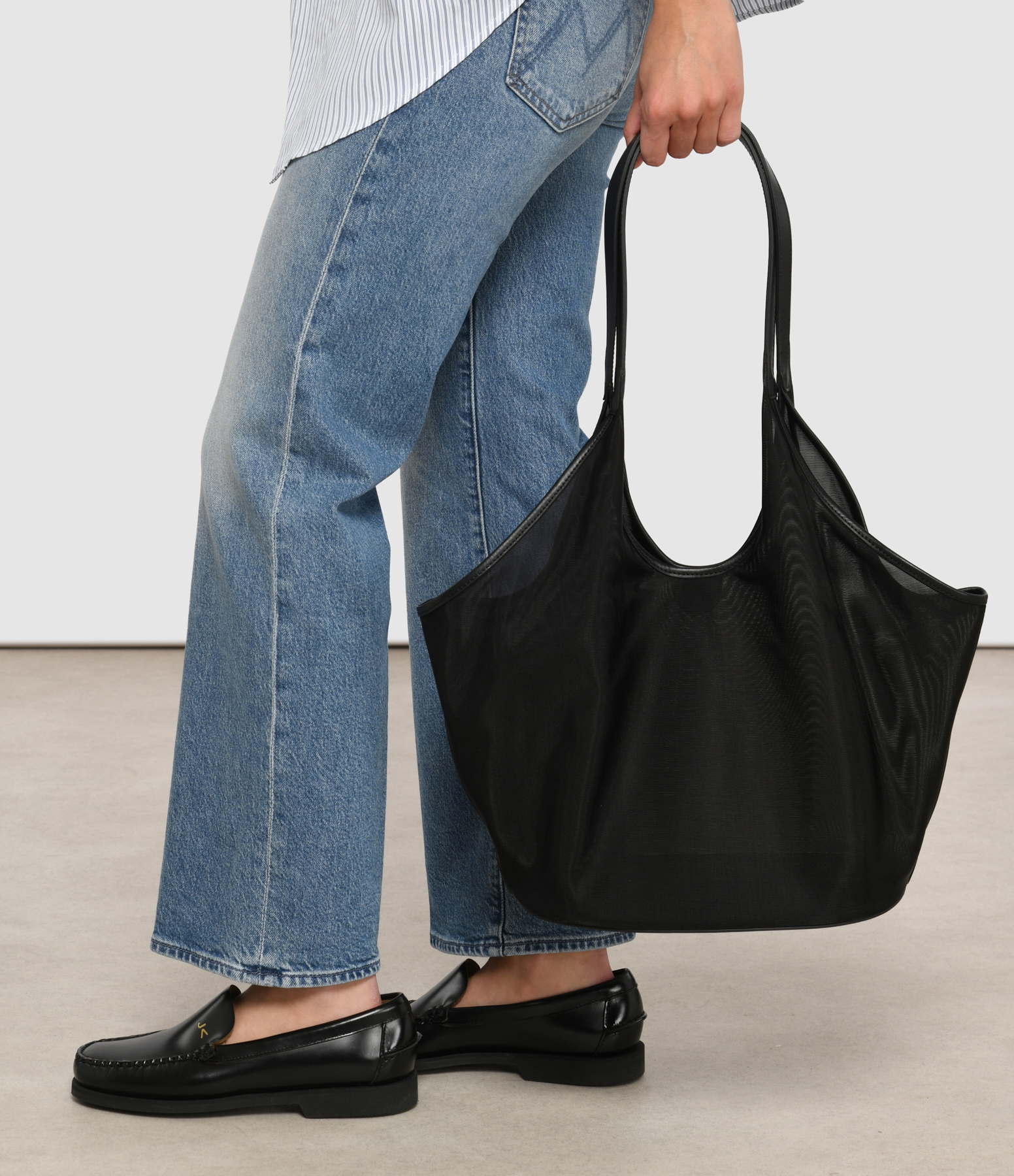 Phantom Mesh Tote Bag – Black