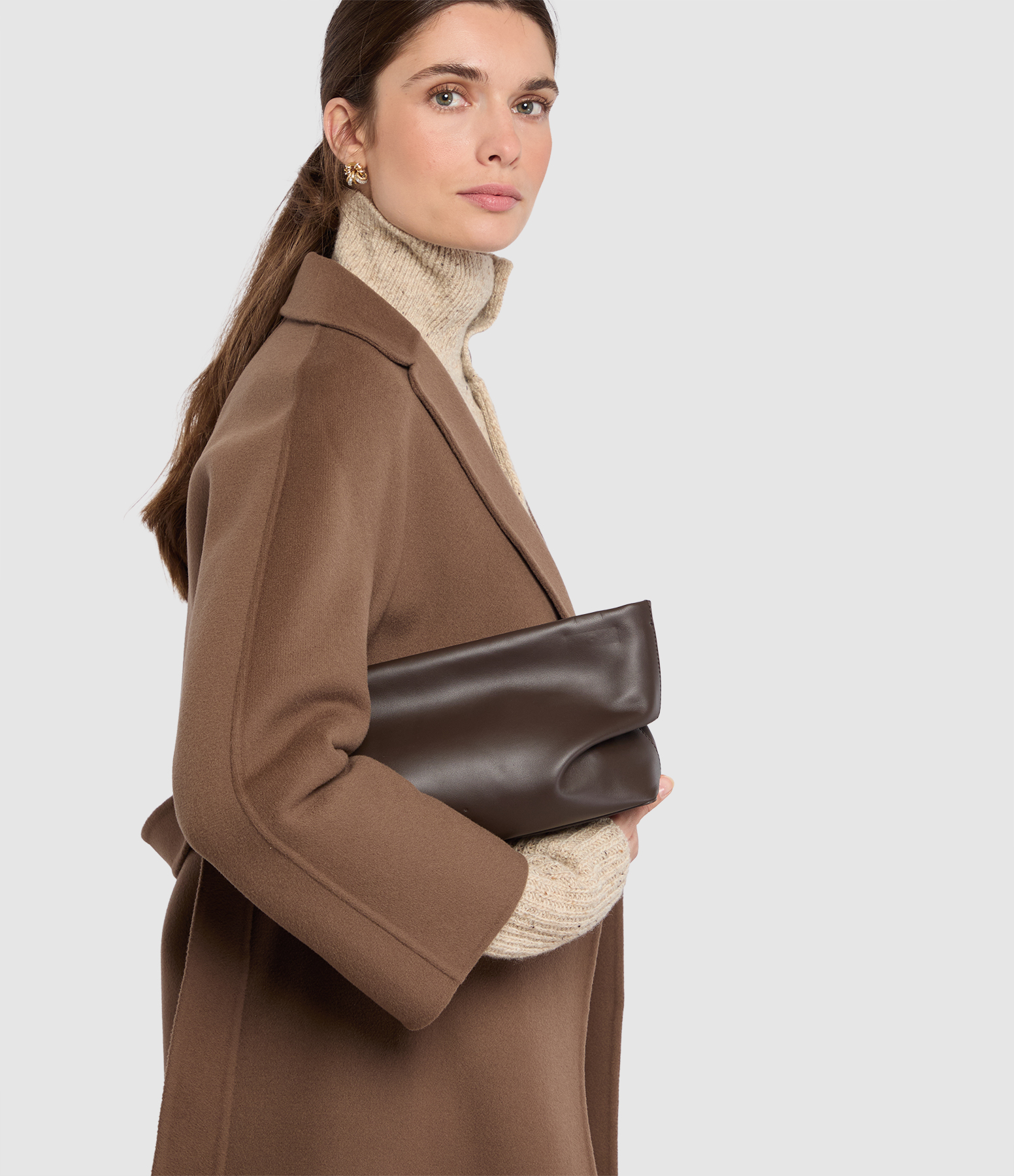 Nina Clutch Bag – Tobacco