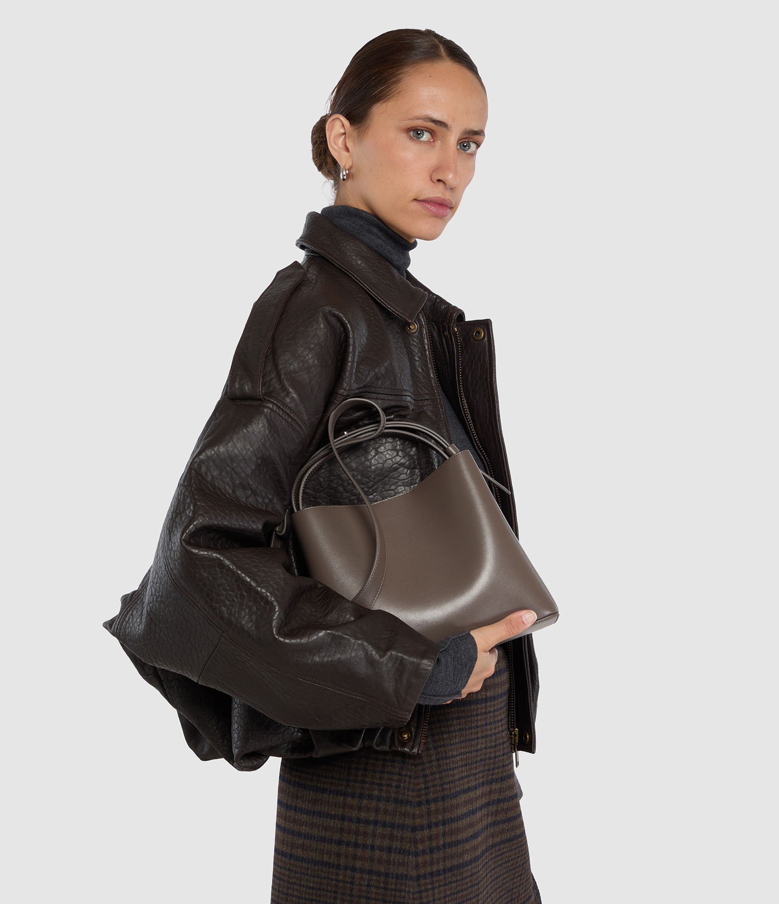 Mini Bag, Dark Taupe