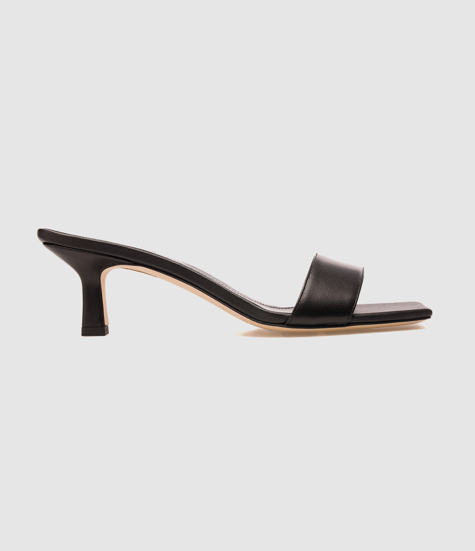 Gilly Black Heeled Sandals