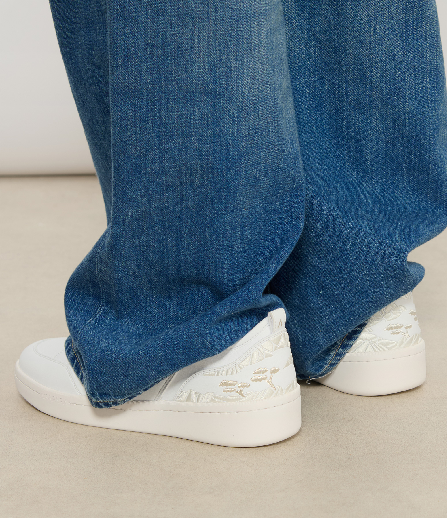 La Rocca T28 White Vegan Leather Trainers