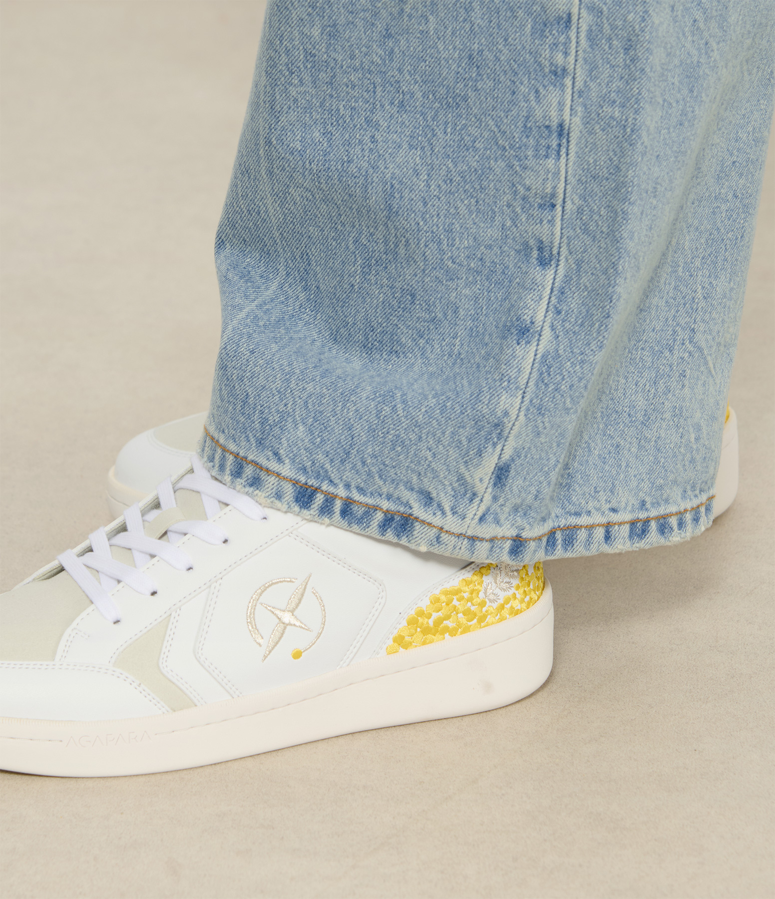 La Solar T30 Vegan Leather Trainers – Yellow