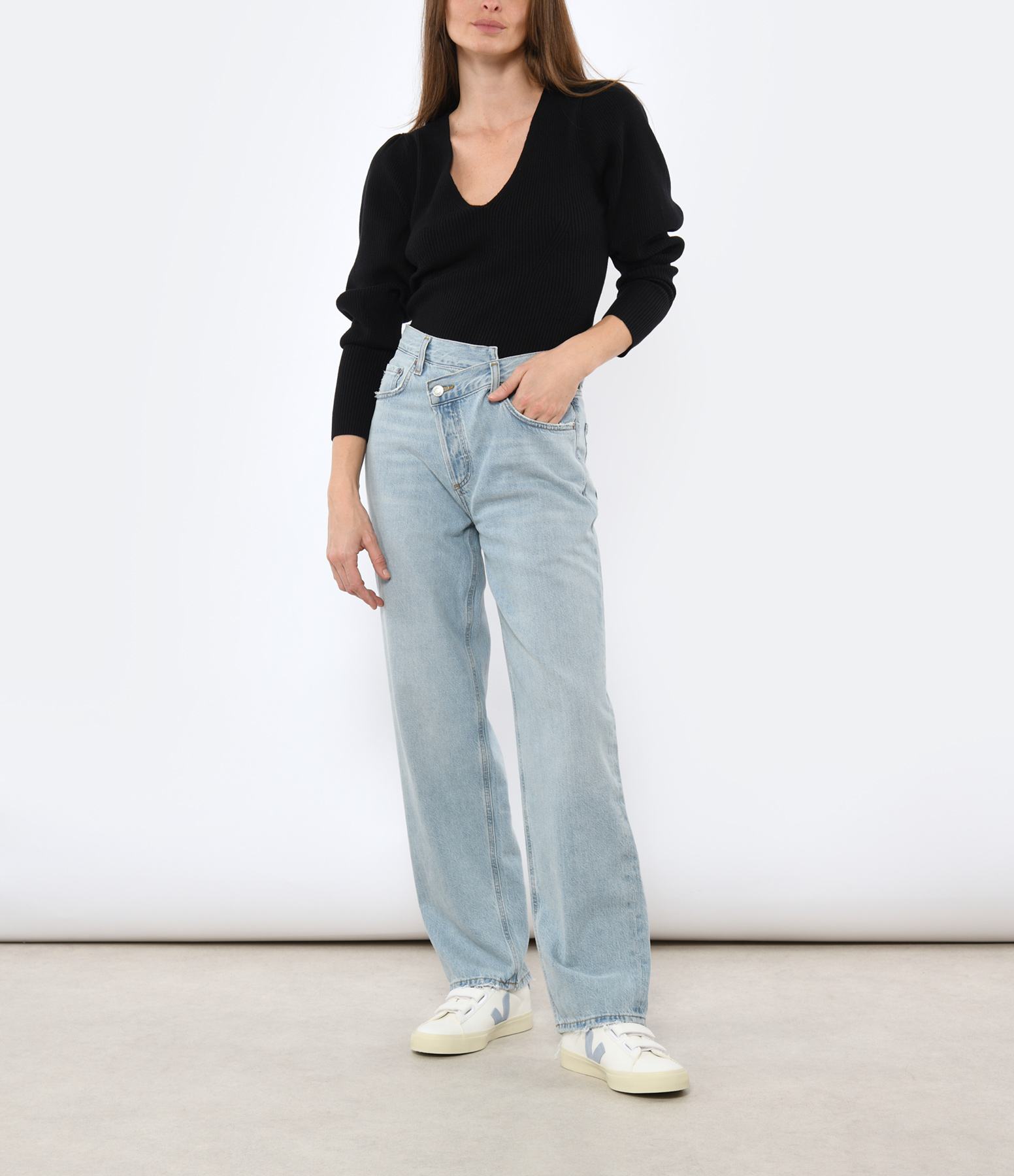 Light Blue Criss Cross Jeans