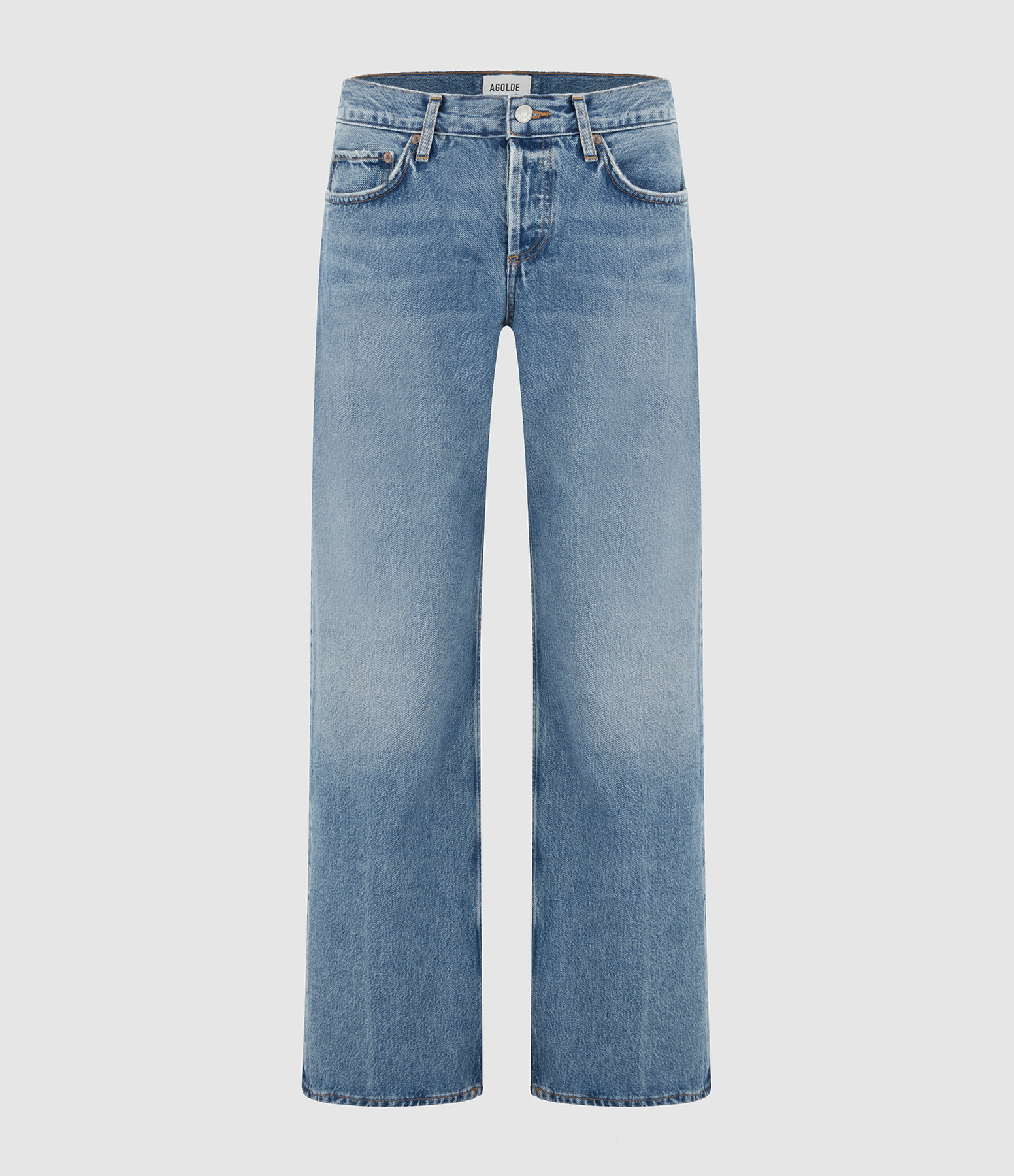 Low-rise, loose-fit jeans in Vault