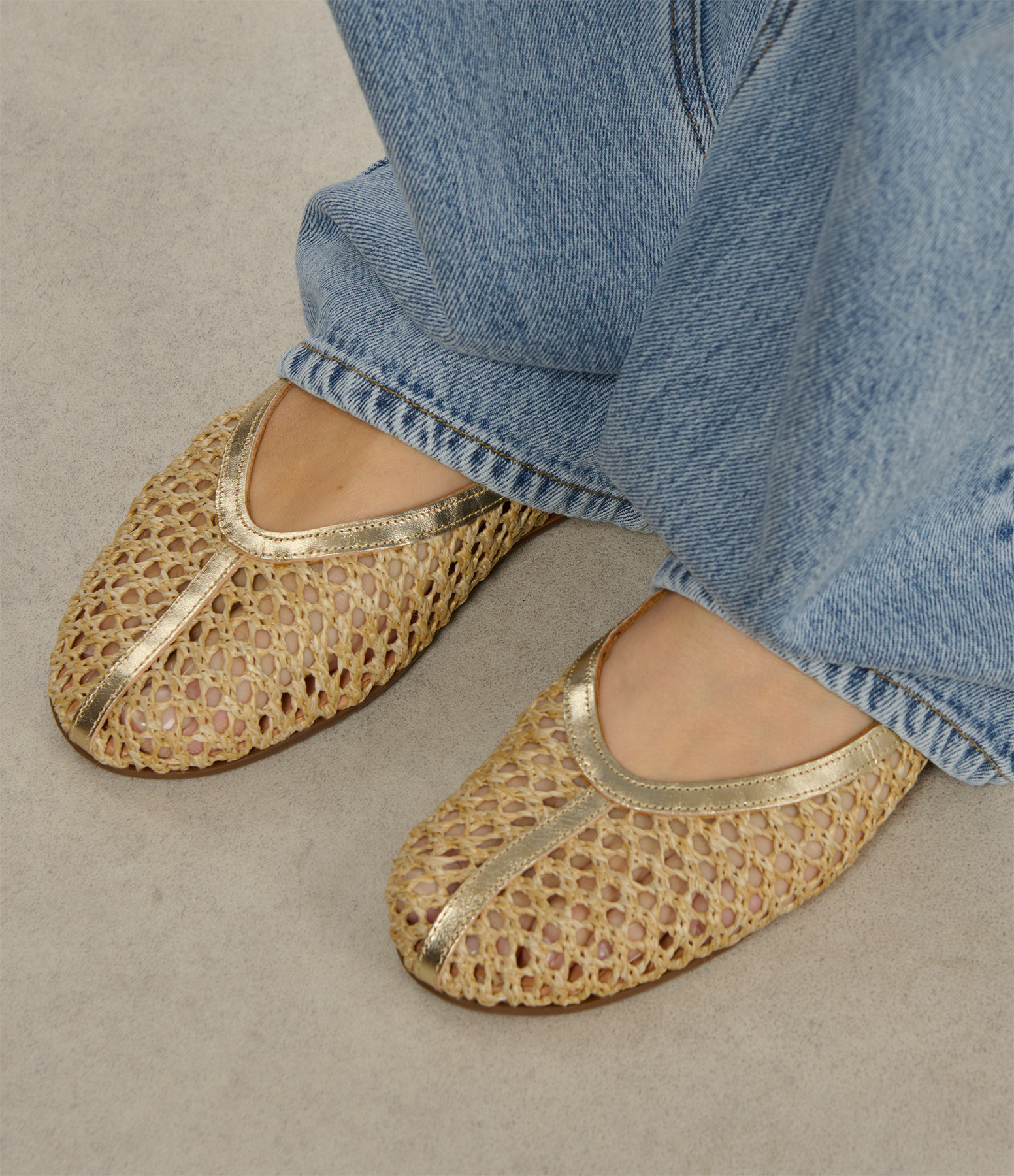 Aeropi Platinum Natural Sandals