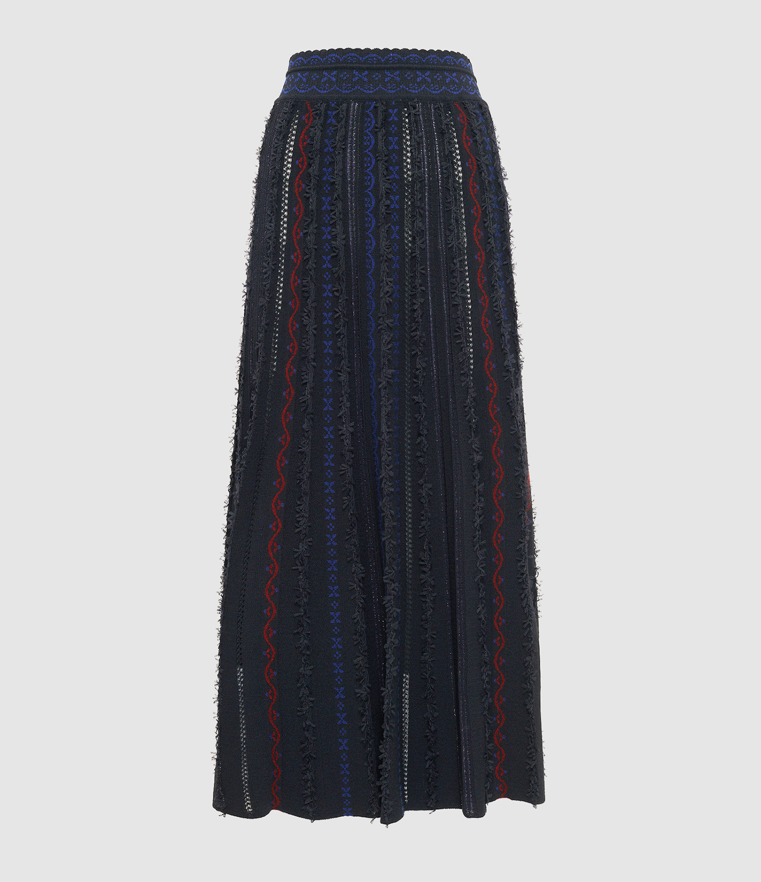 Daiquiri3 Long Skirt in Deep Black