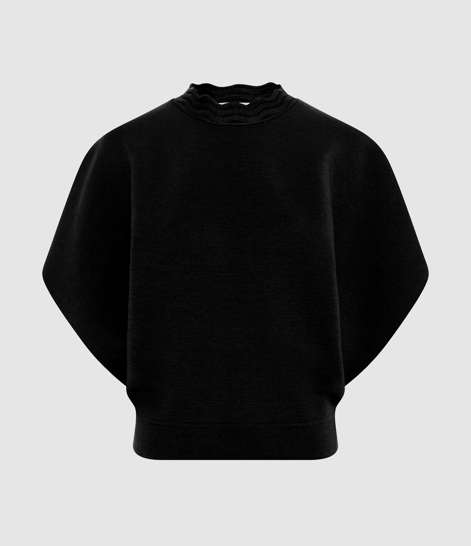 Deep Black Fanta Top