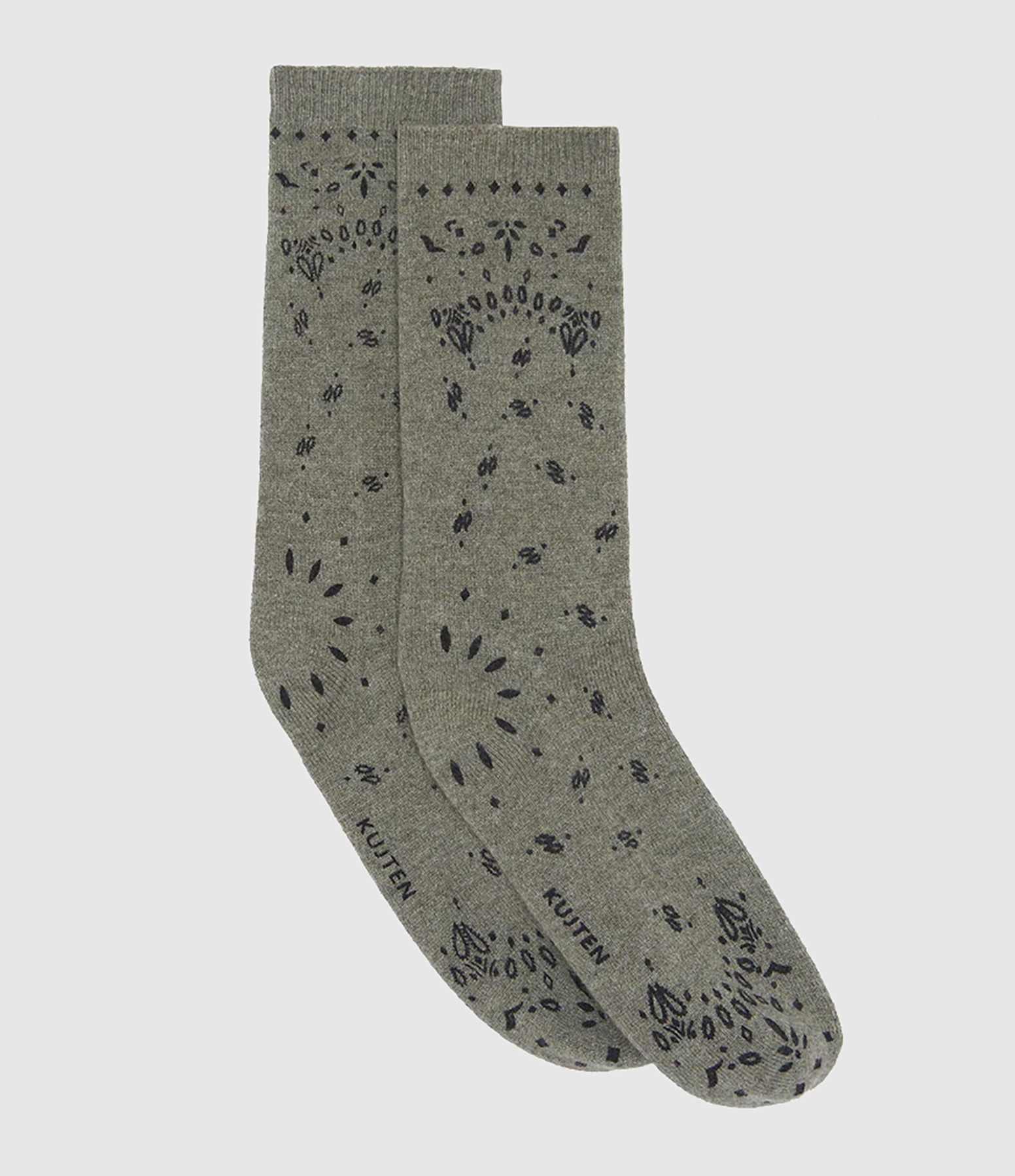 Sig Bandana Socks in Heathered Khaki