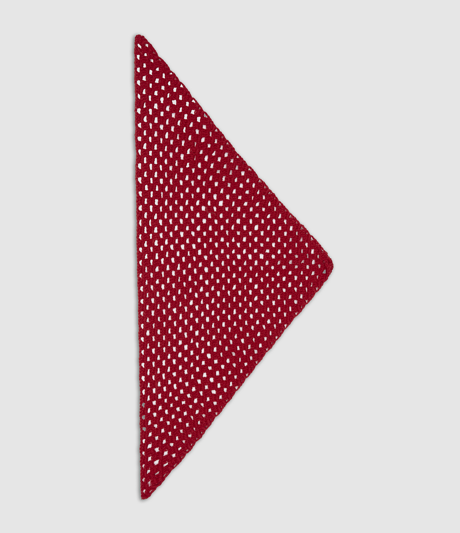 Cherry Red Crochet Bandana