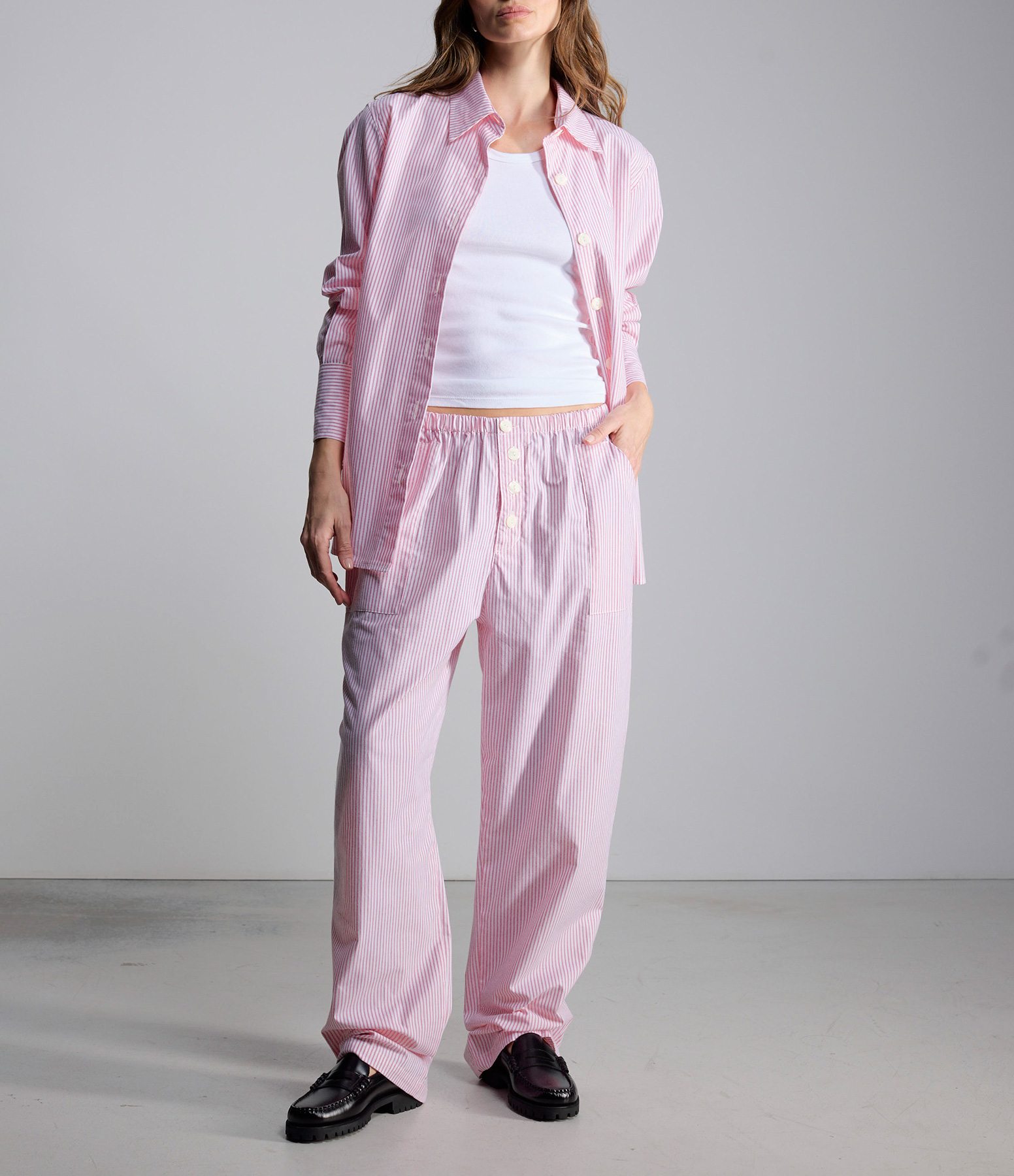 Anat Striped Pink Set