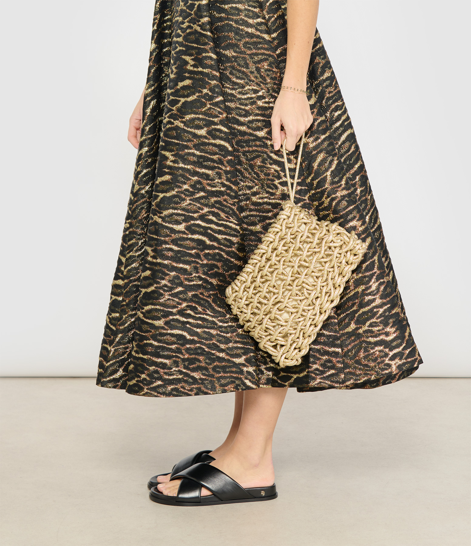 Nora Clutch Bag in Champagne