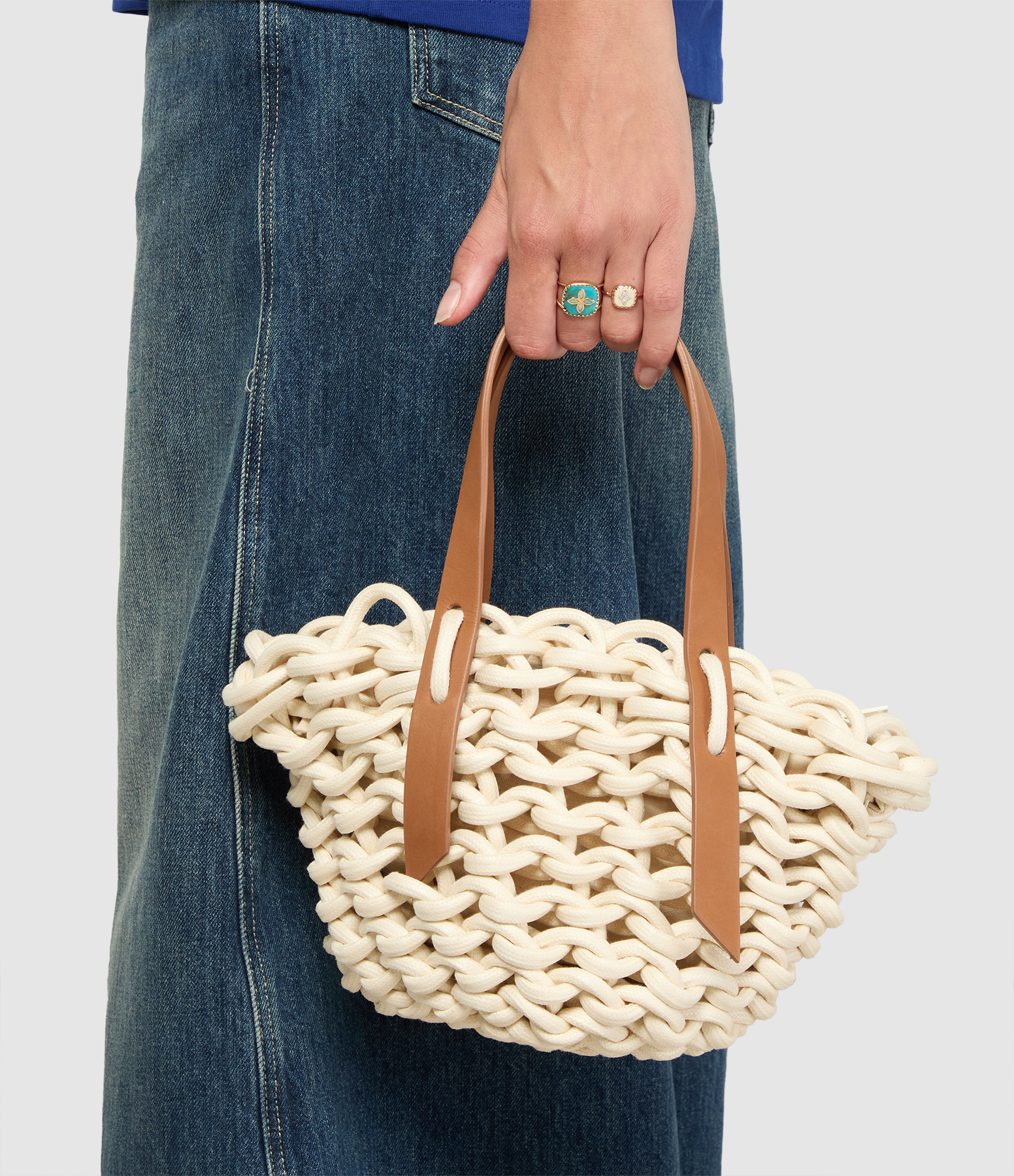Bella Mini White Caramel Bag