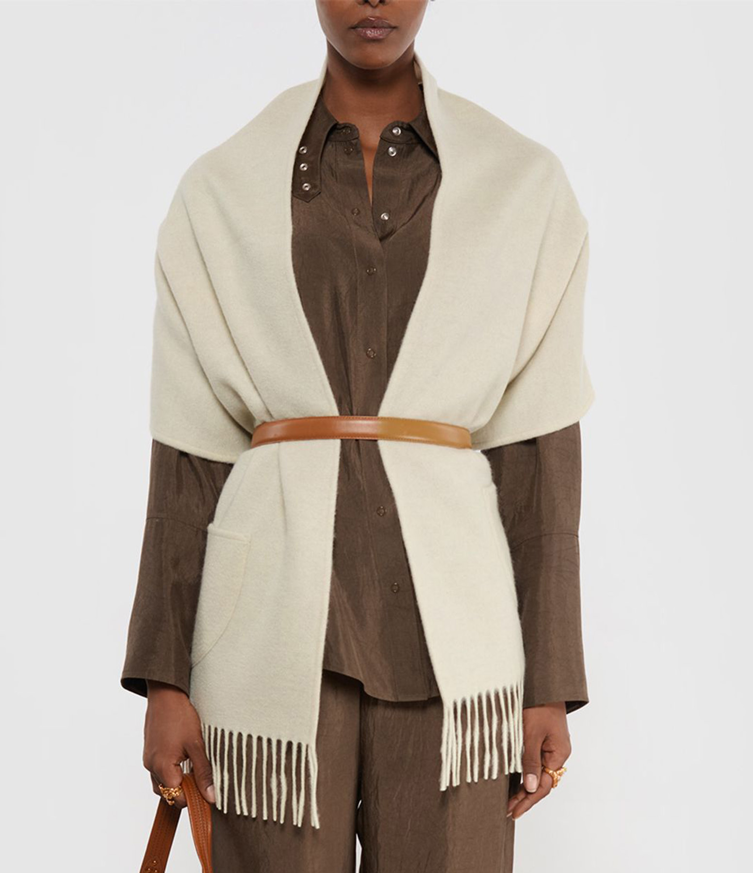 Gatsby Scarf – White Gravel