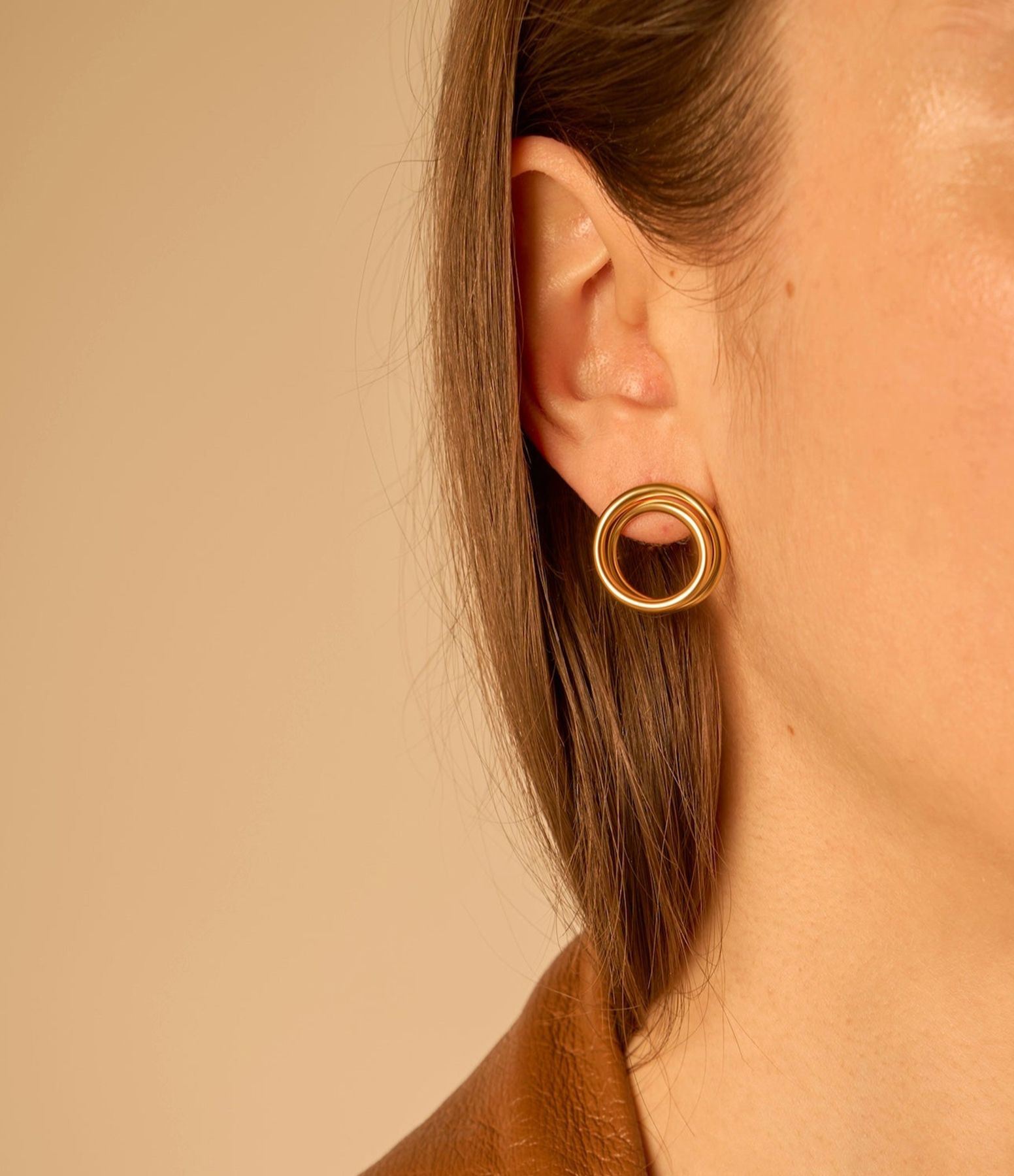 Mini Spiral Vermeil Earrings