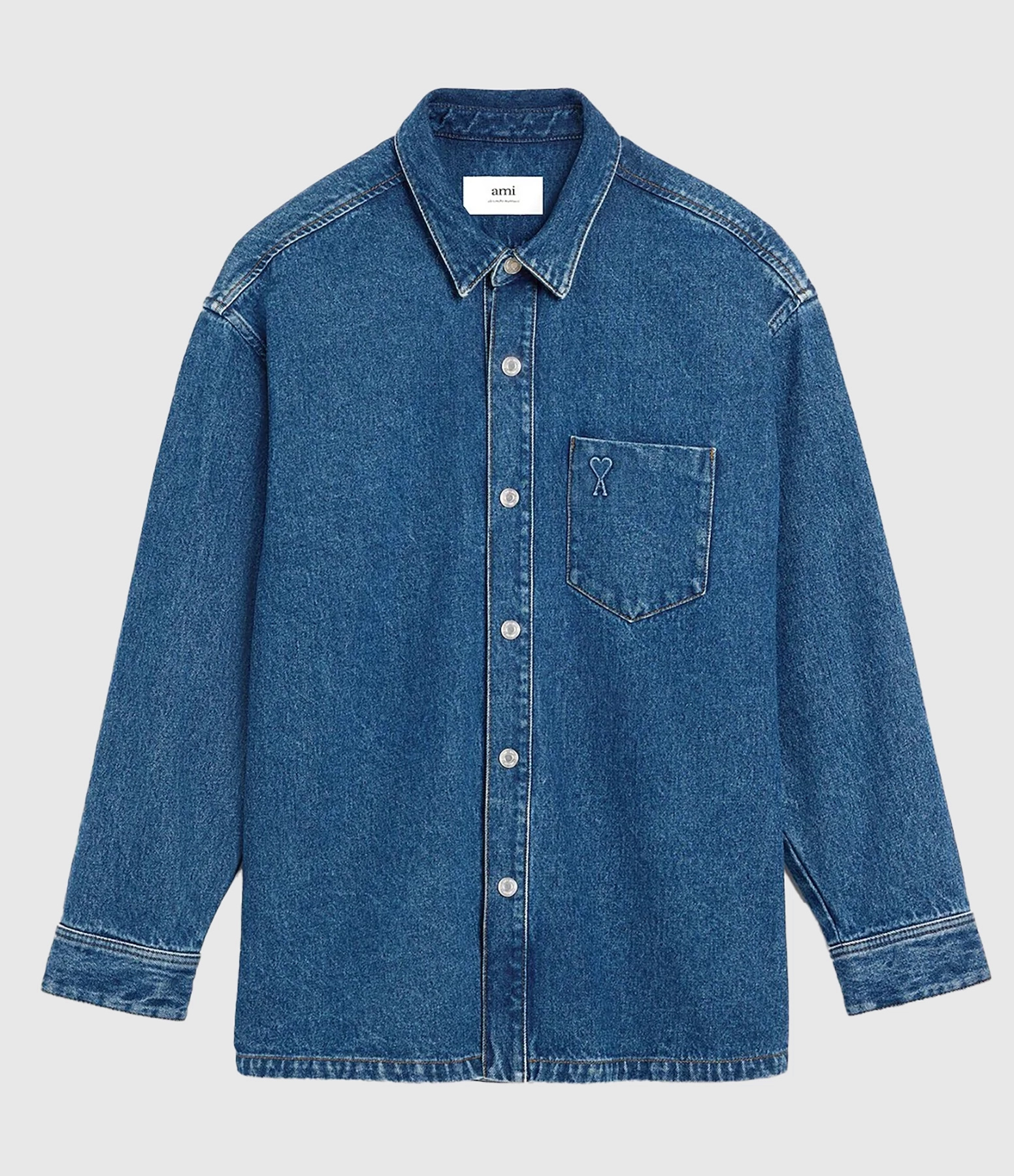 Men’s Oversized ‘Ami de Cœur’ Blue Used Overshirt