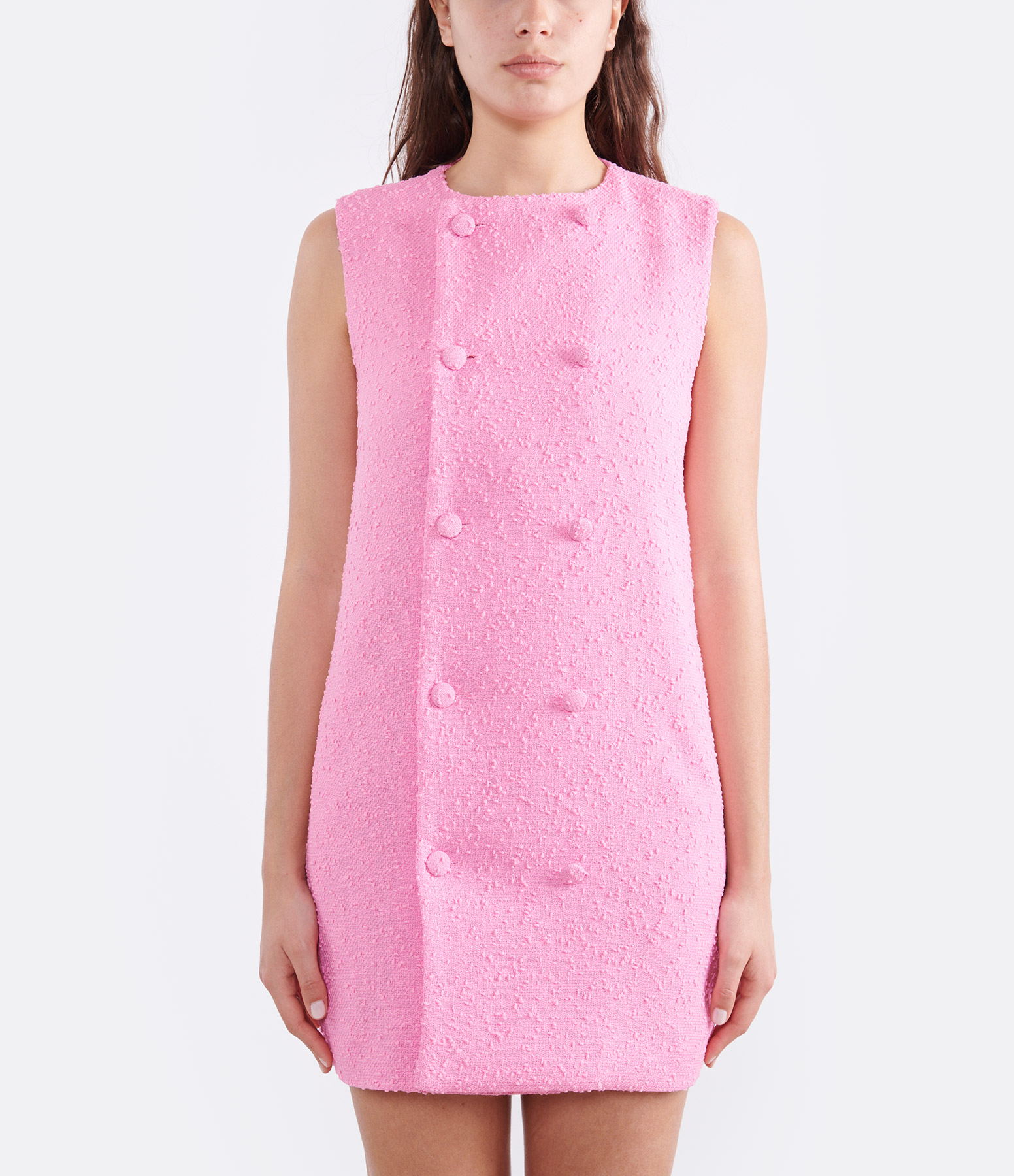 Candy Pink Virgin Wool Dress