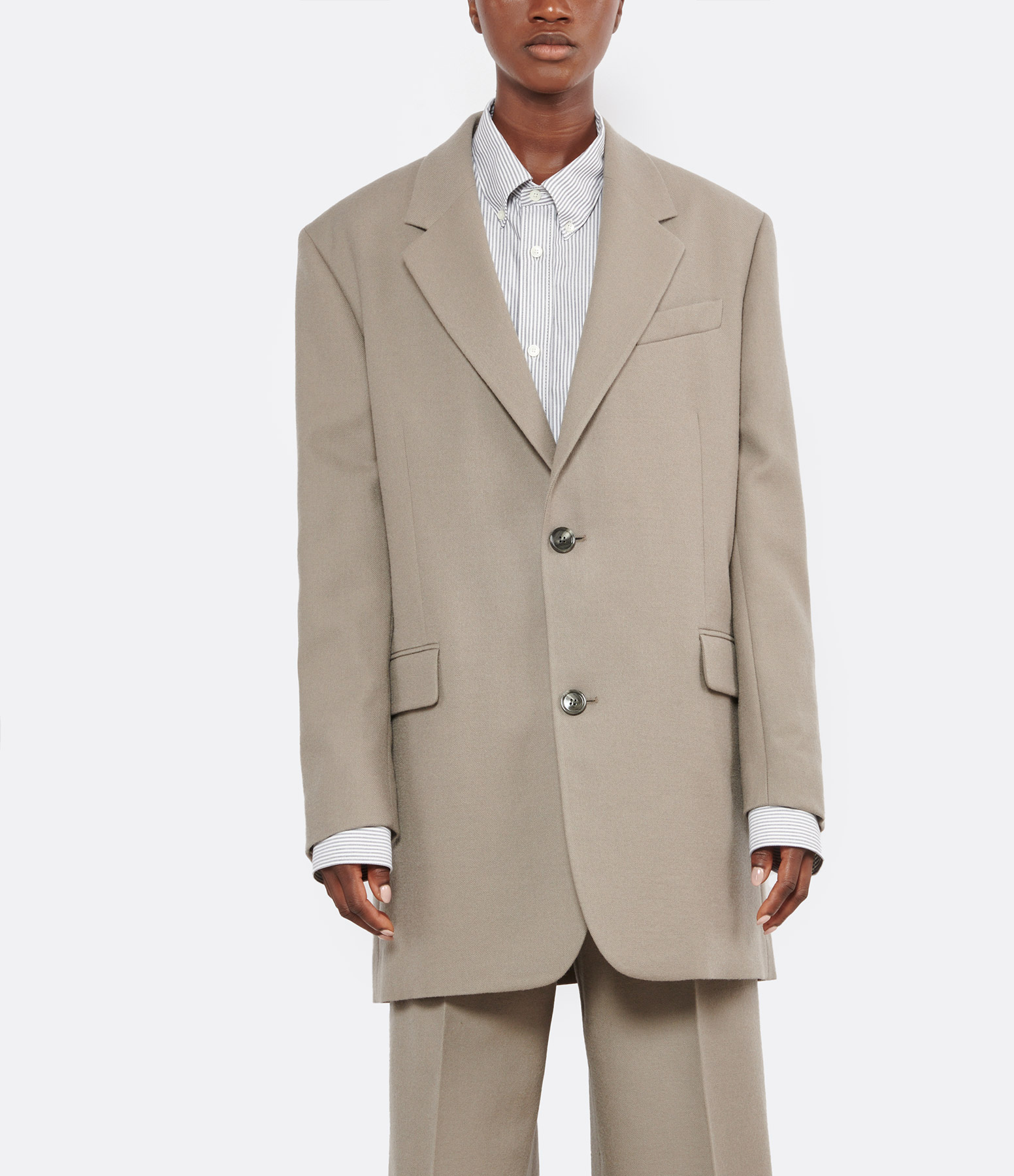 Taupe Wool Blazer