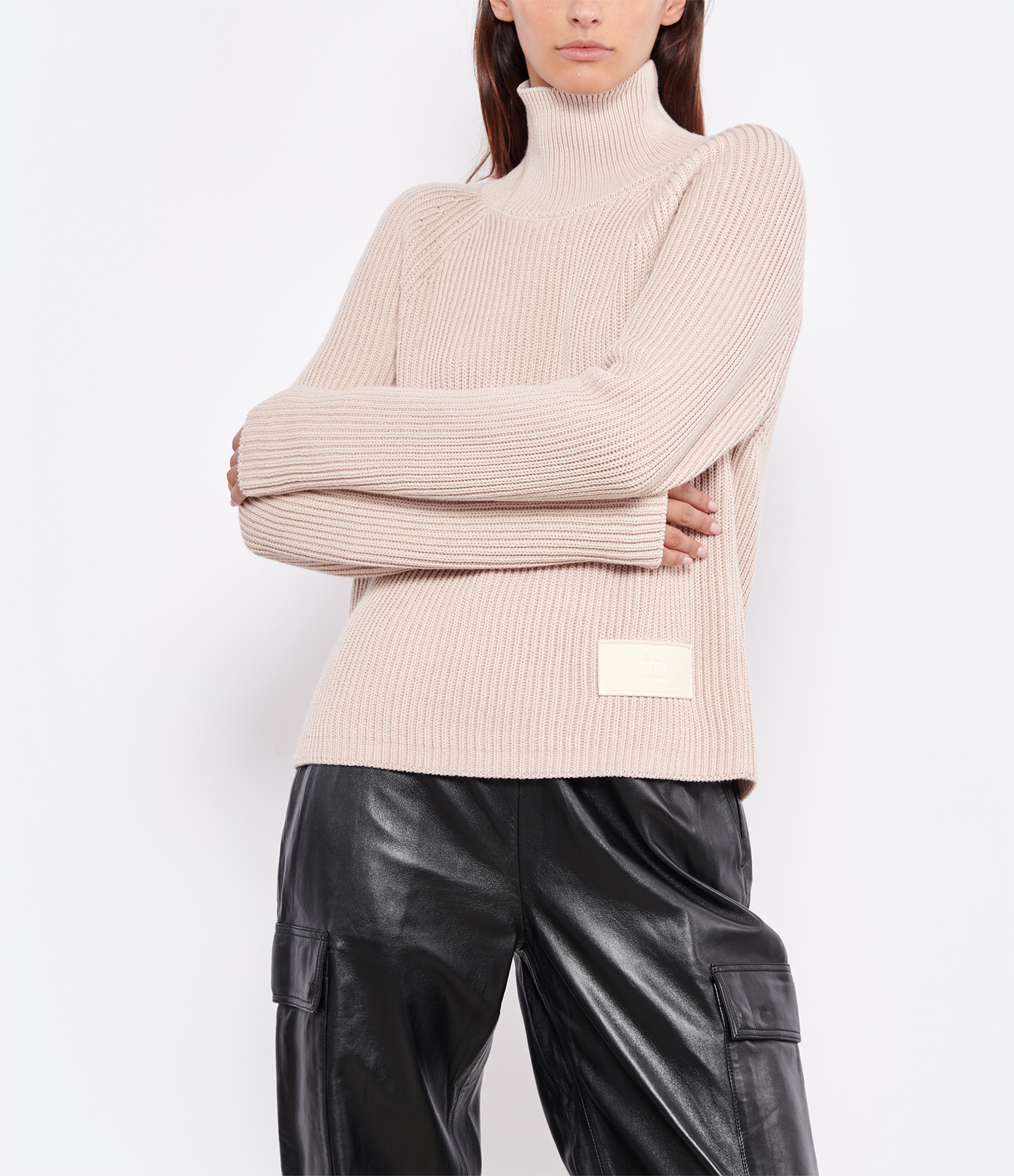 Ami Sweater in Powder Pink