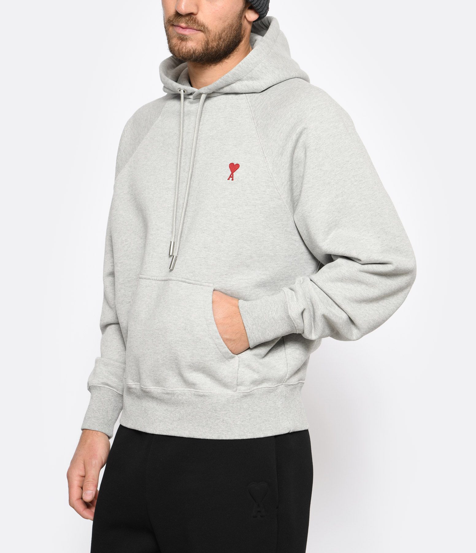 Unisex ‘Ami de Cœur’ Sweatshirt in Ash Grey Marl
