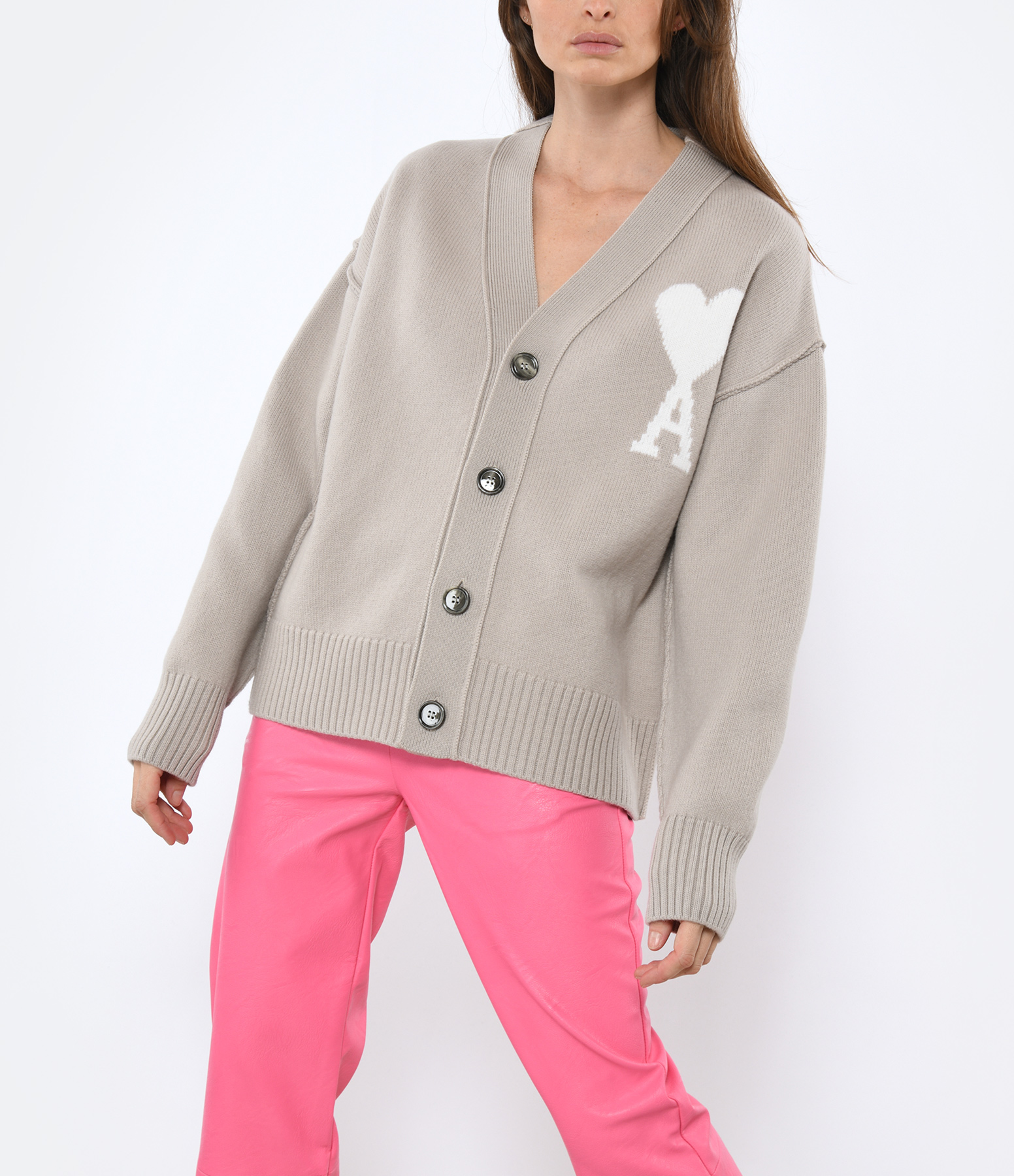 Unisex ‘Ami de Cœur’ Cardigan in Ecru