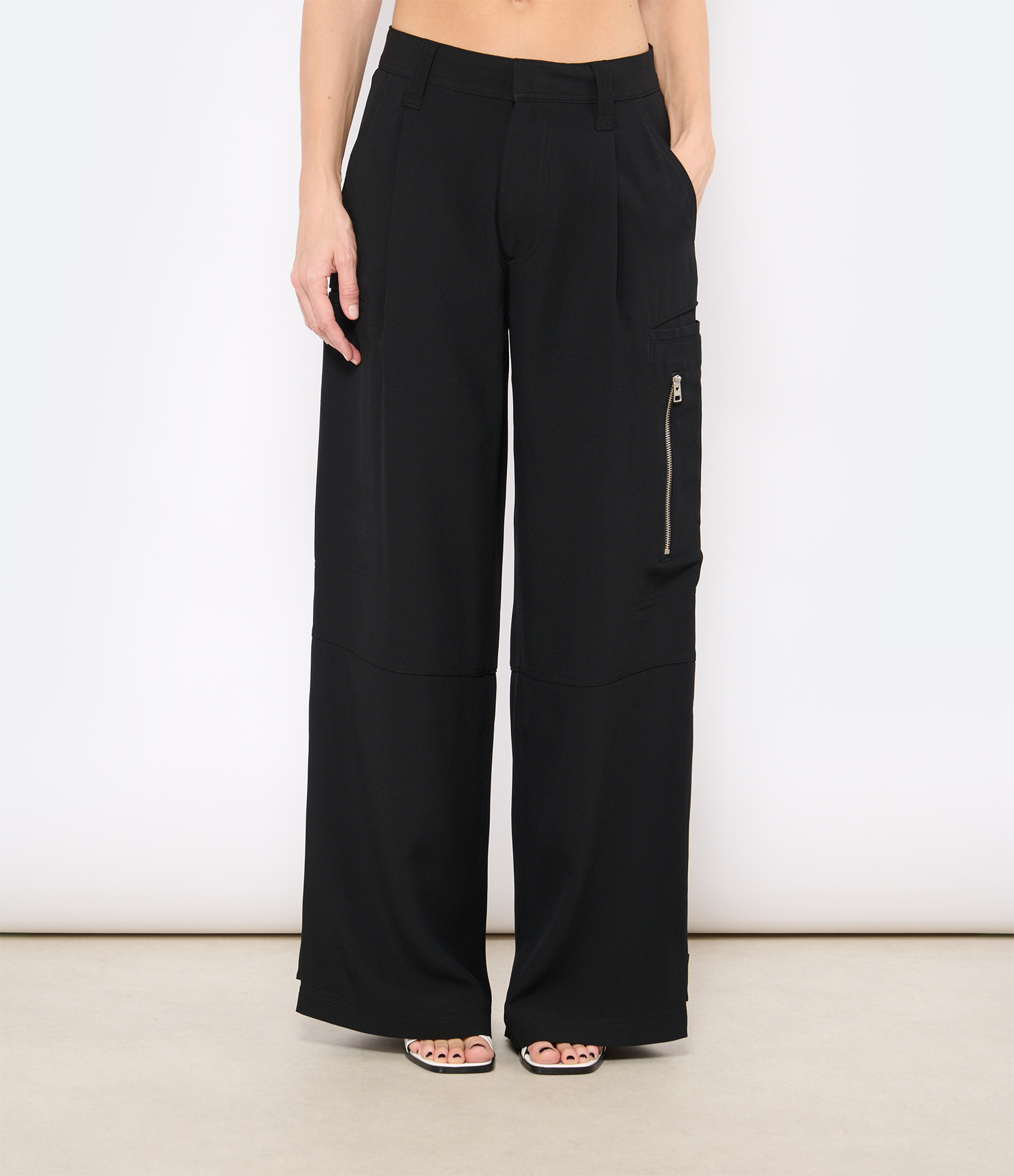 Black Cargo Trousers