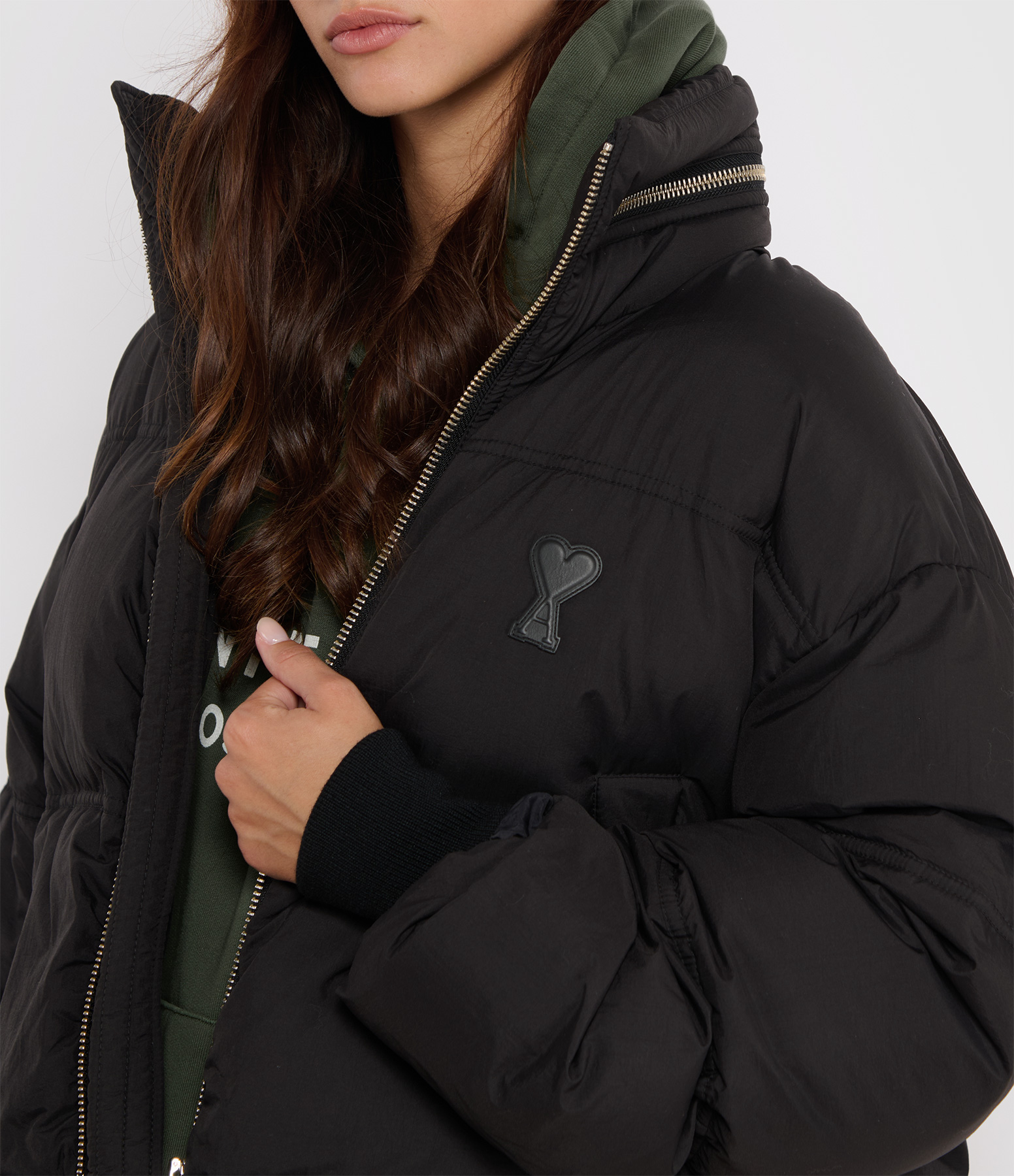Black ‘Ami de Cœur’ Down Jacket