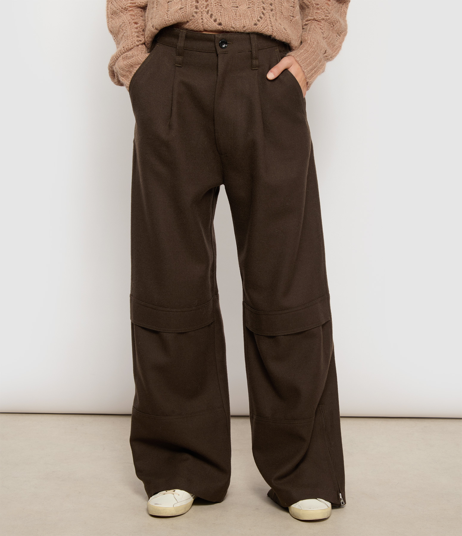Brown Cargo Trousers