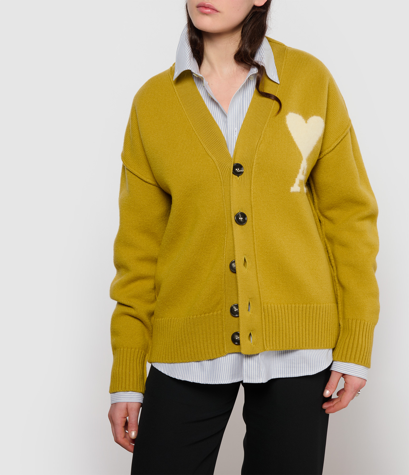 Ami de Coeur Cardigan in Ecru and Havana