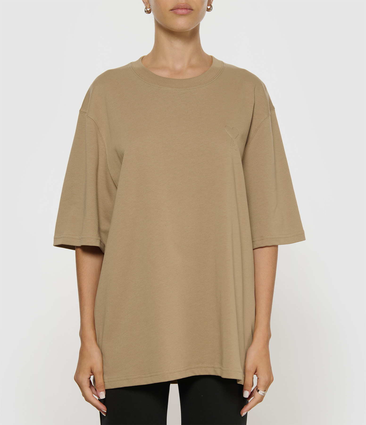 'Best Friend' T-shirt, Embossed, Camel