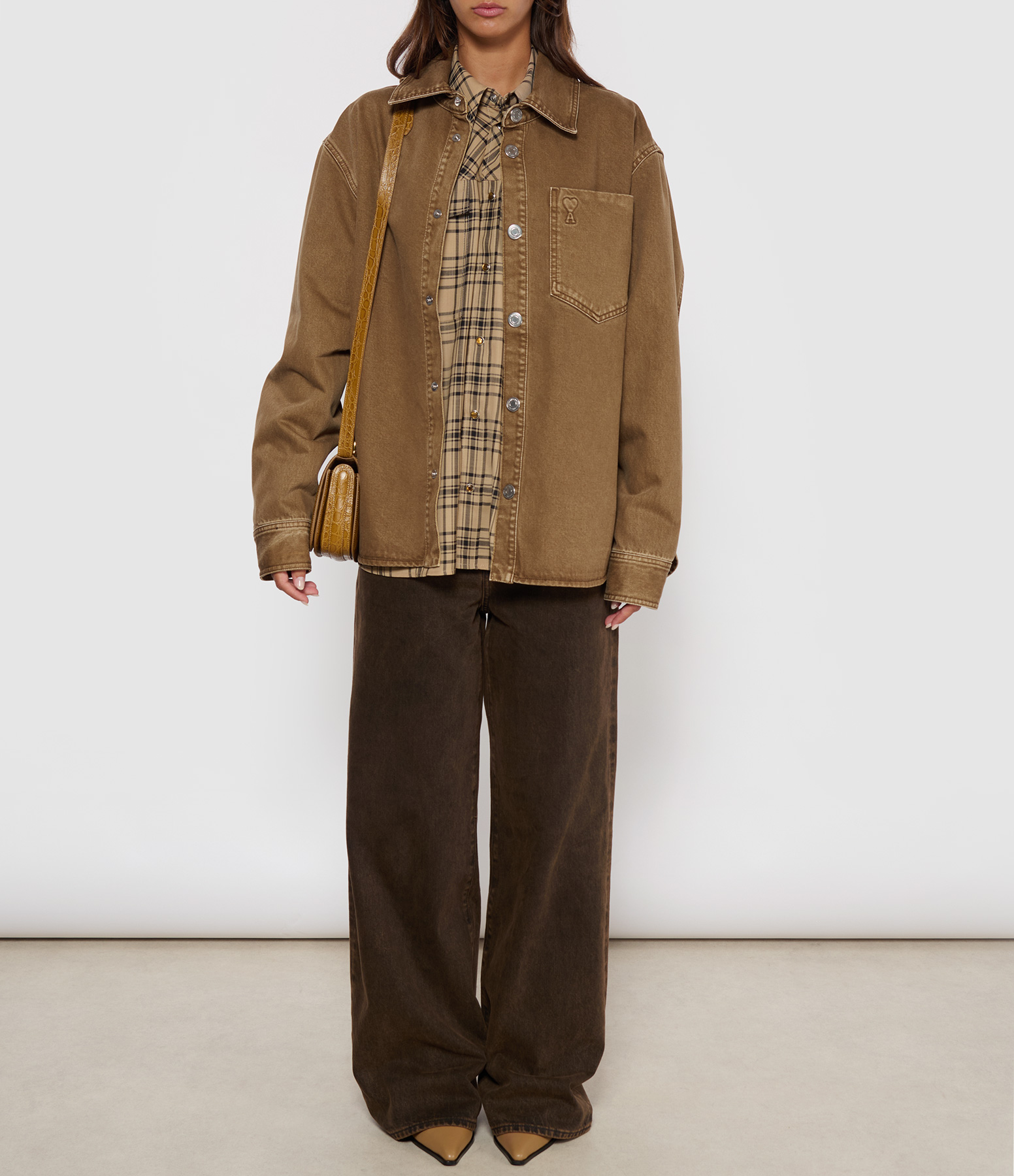Ami De Coeur Hazelnut-Coloured Overshirt
