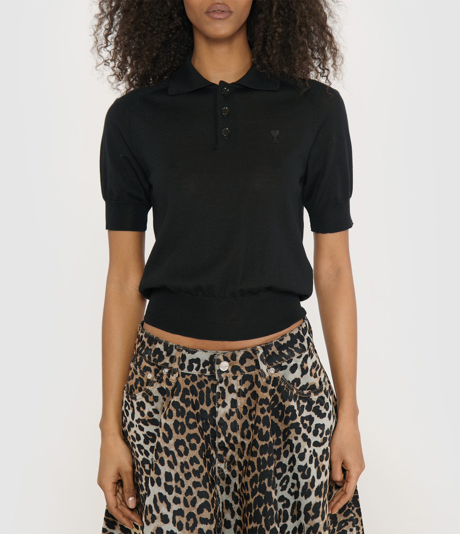 Black Ami De Cœur Polo Shirt
