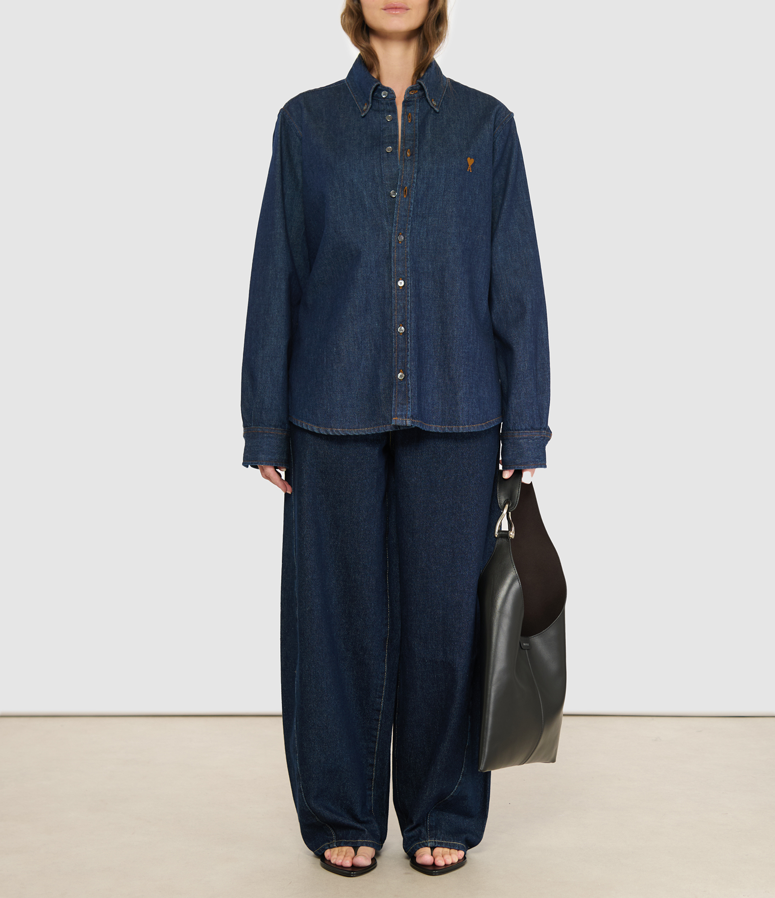 Contrasted ‘Ami De Coeur’ Indigo Shirt