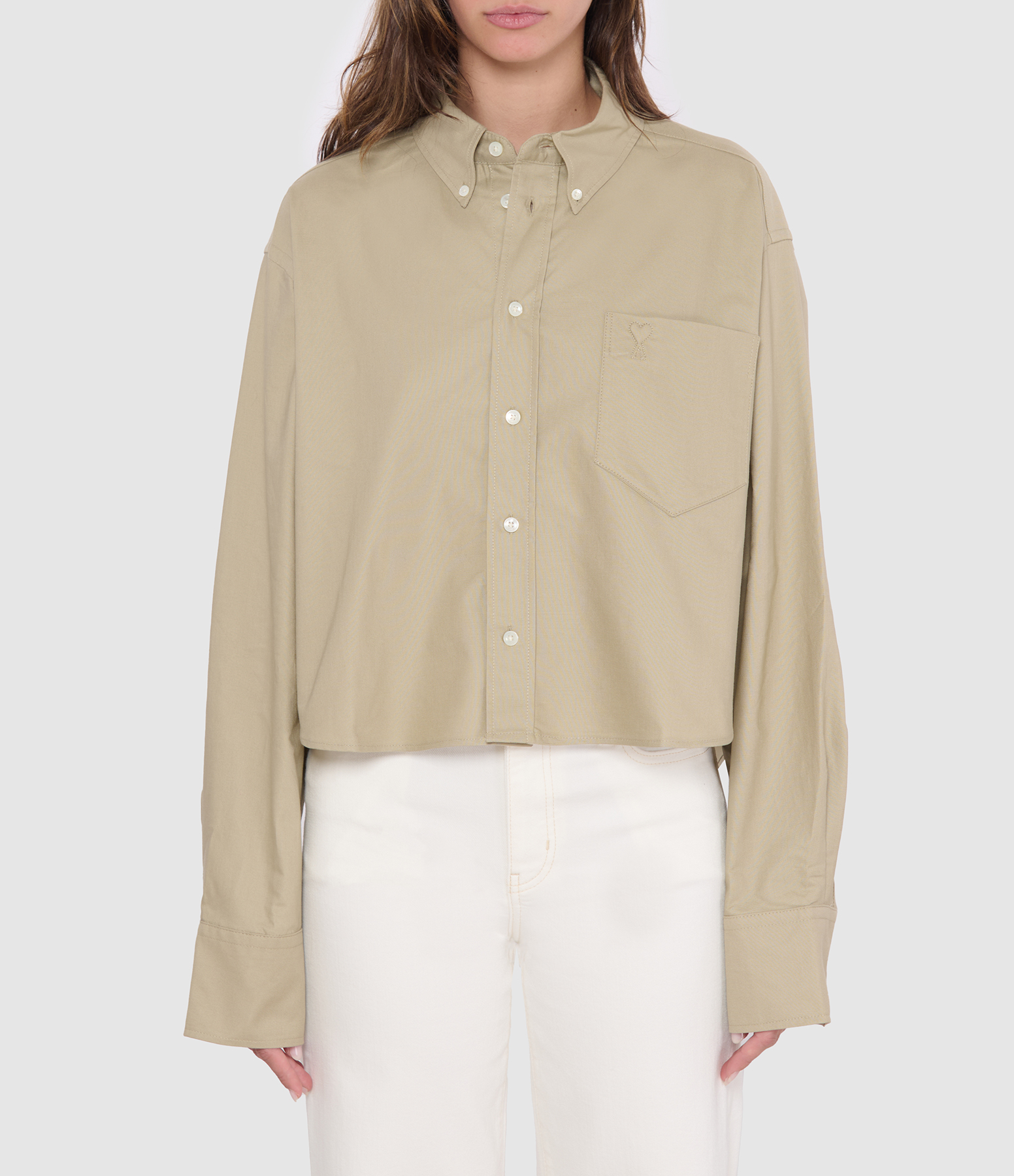 Ami De Cœur Shirt in Taupe Beige