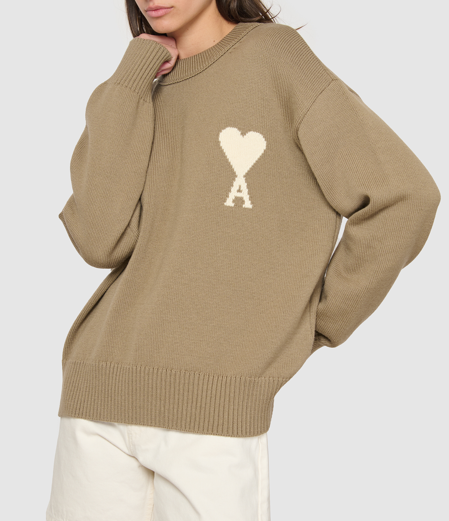Ami De Coeur Jumper in Beige, Taupe and Ecru