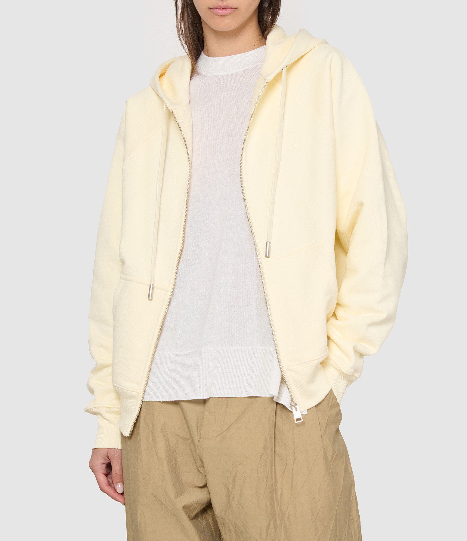 Small Embossed ‘Ami de Cœur’ Cream-White Sweatshirt
