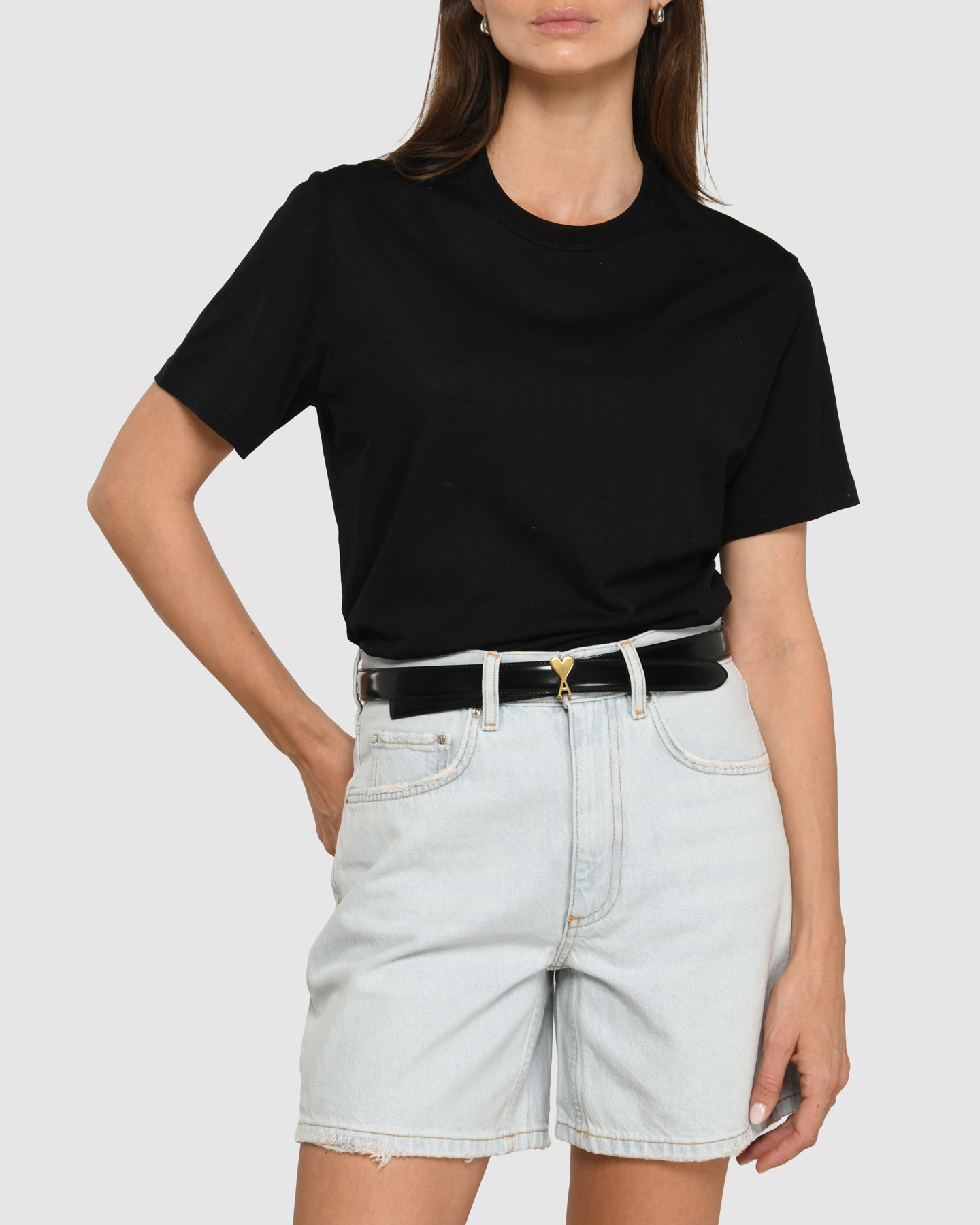 Black T-shirt with 'Ami De Coeur' patch