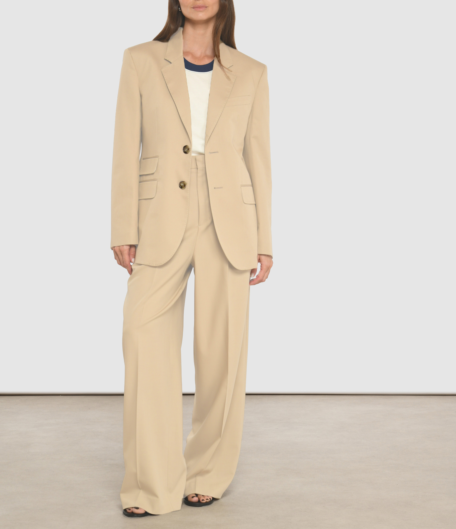 Taupe-beige trousers