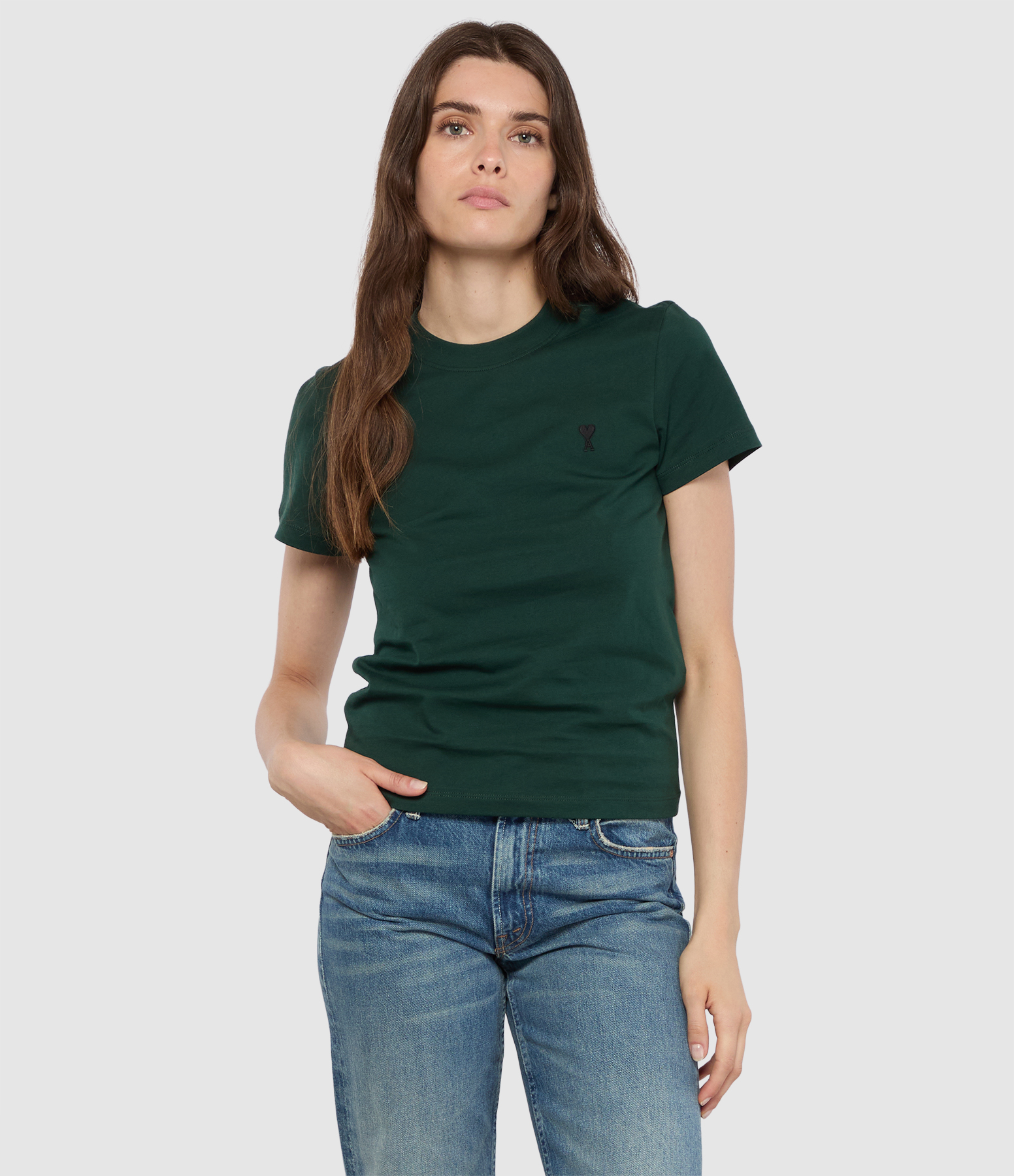 'Best Friend' T-shirt – Bottle Green and Black