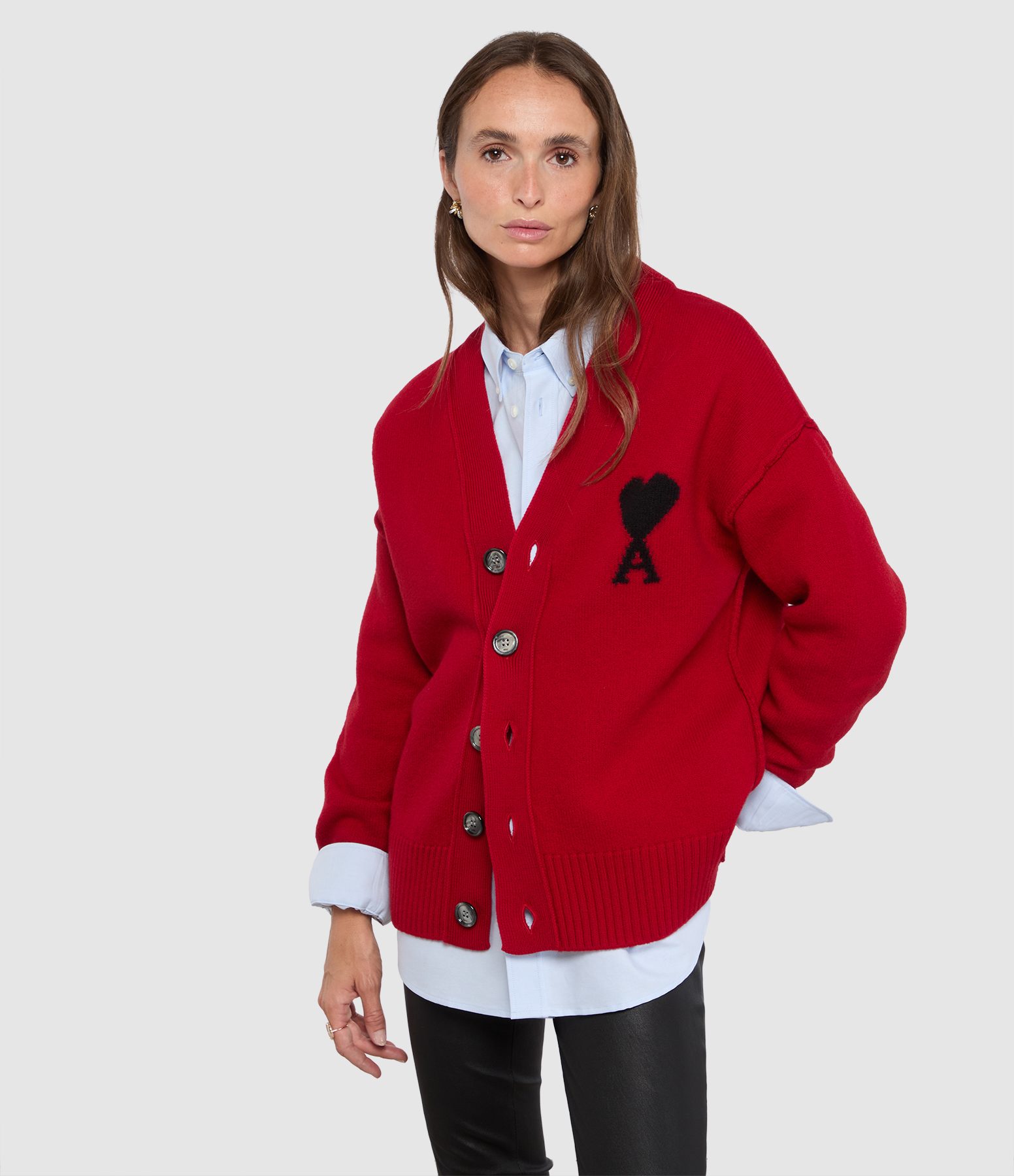 Ruby Red and Black ‘Ami De Coeur’ Cardigan